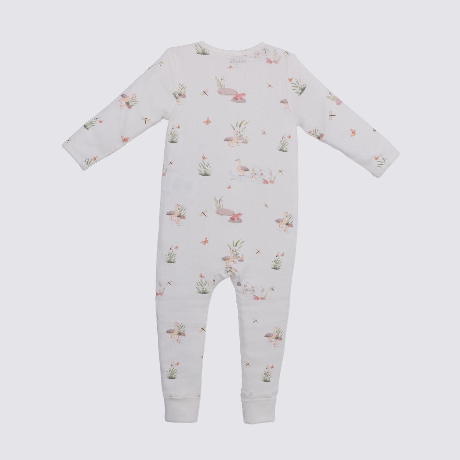 The Elk Baby Premium Organic Cotton Duck Play and Grow Rib Foot Zippy