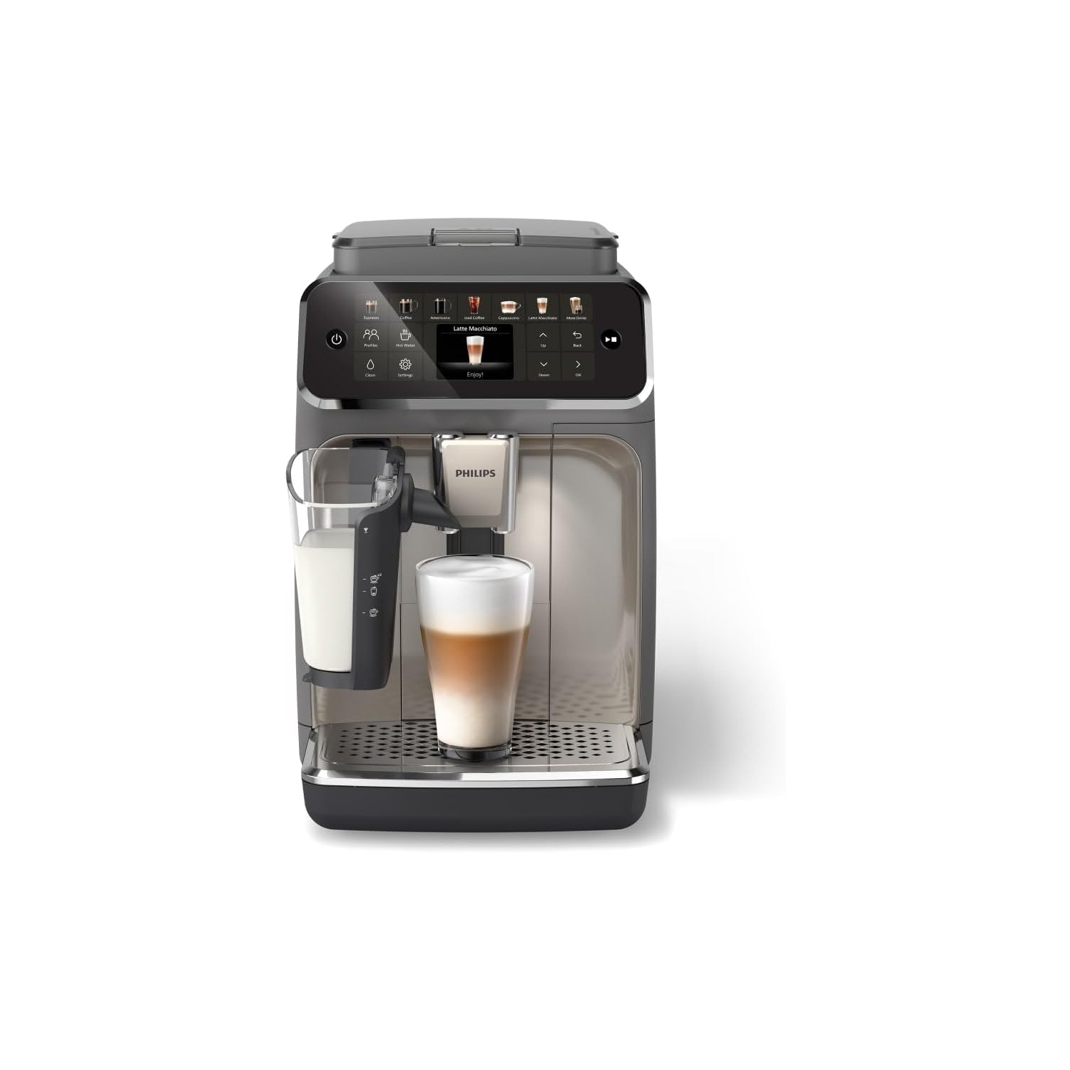 Philips 4400 Fully Automatic Espresso Machine - Black/Silver