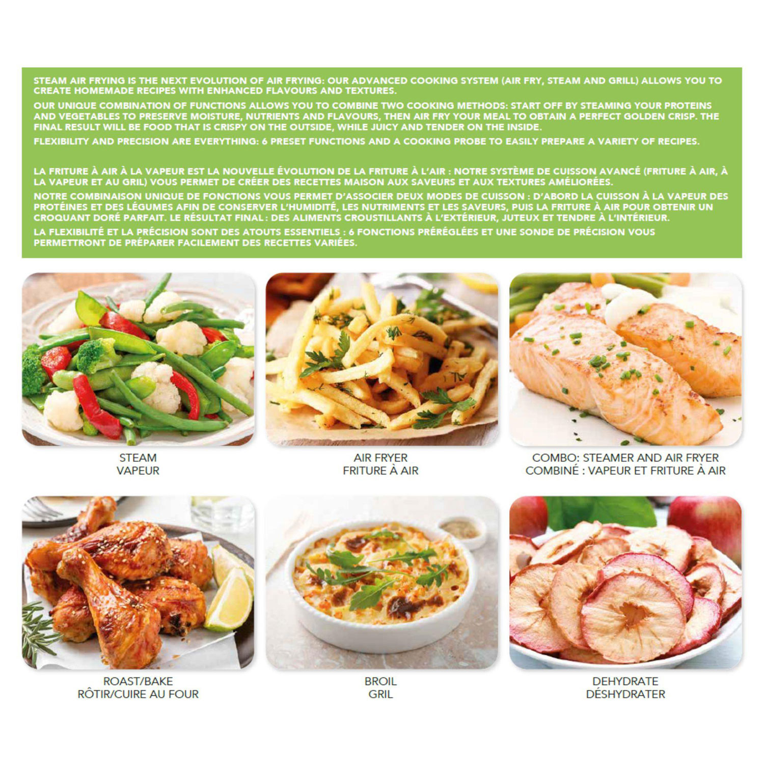 Heritage Infrared Steam Air Fryer - 4.3L/4.5Qt - Black