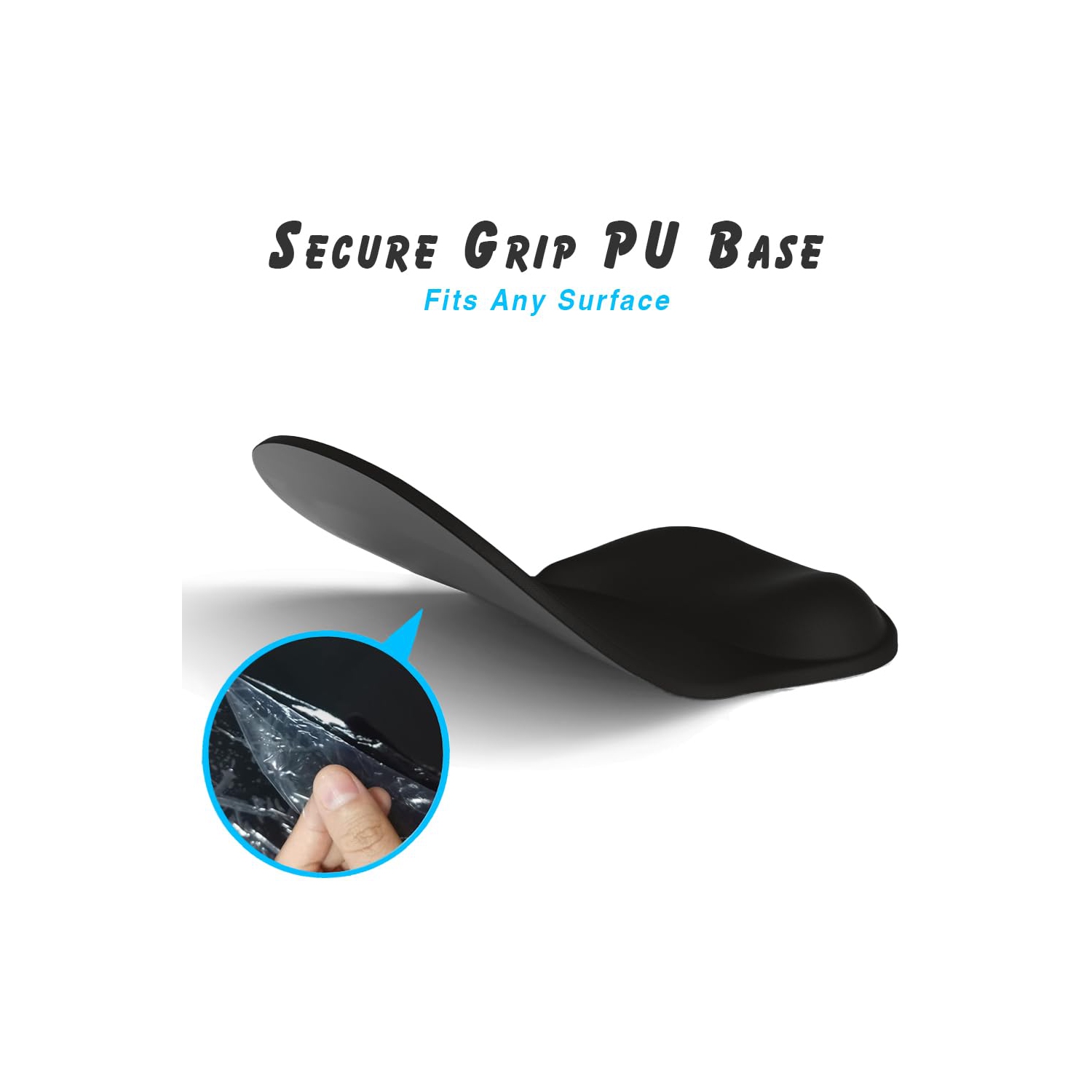 Tapis de souris ergonomique en gel pour repose-poignets Comfort Tapis de souris de bureau avec repose-poignets antidérapant, tapis de bureau pour