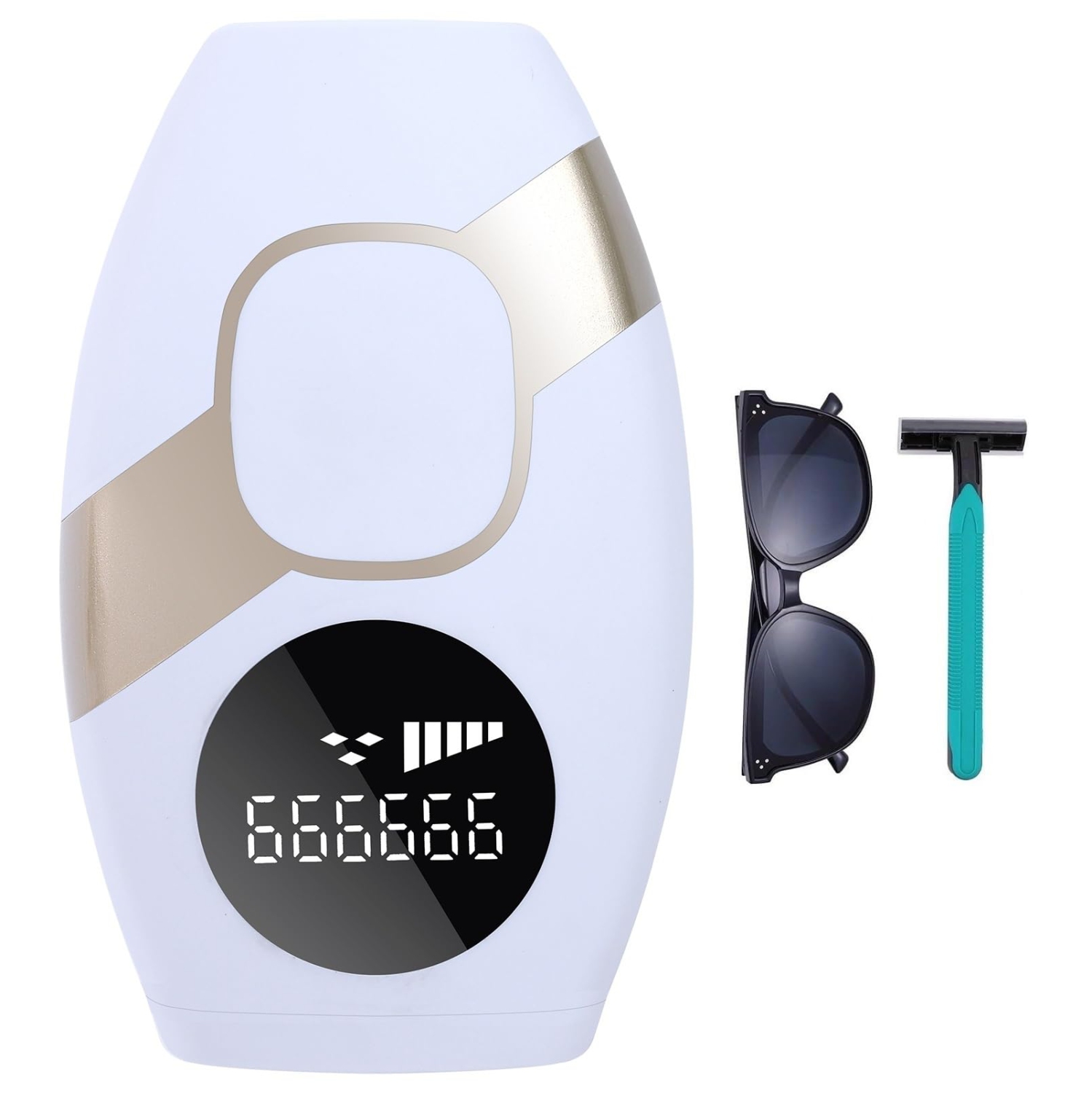 IPL Laser Hair Removal Device for Women, Painless Permanent Facial Upper Lip Bikini Line Armpits Back Legs Arms Face Body Lazer System 999,999 Flashes