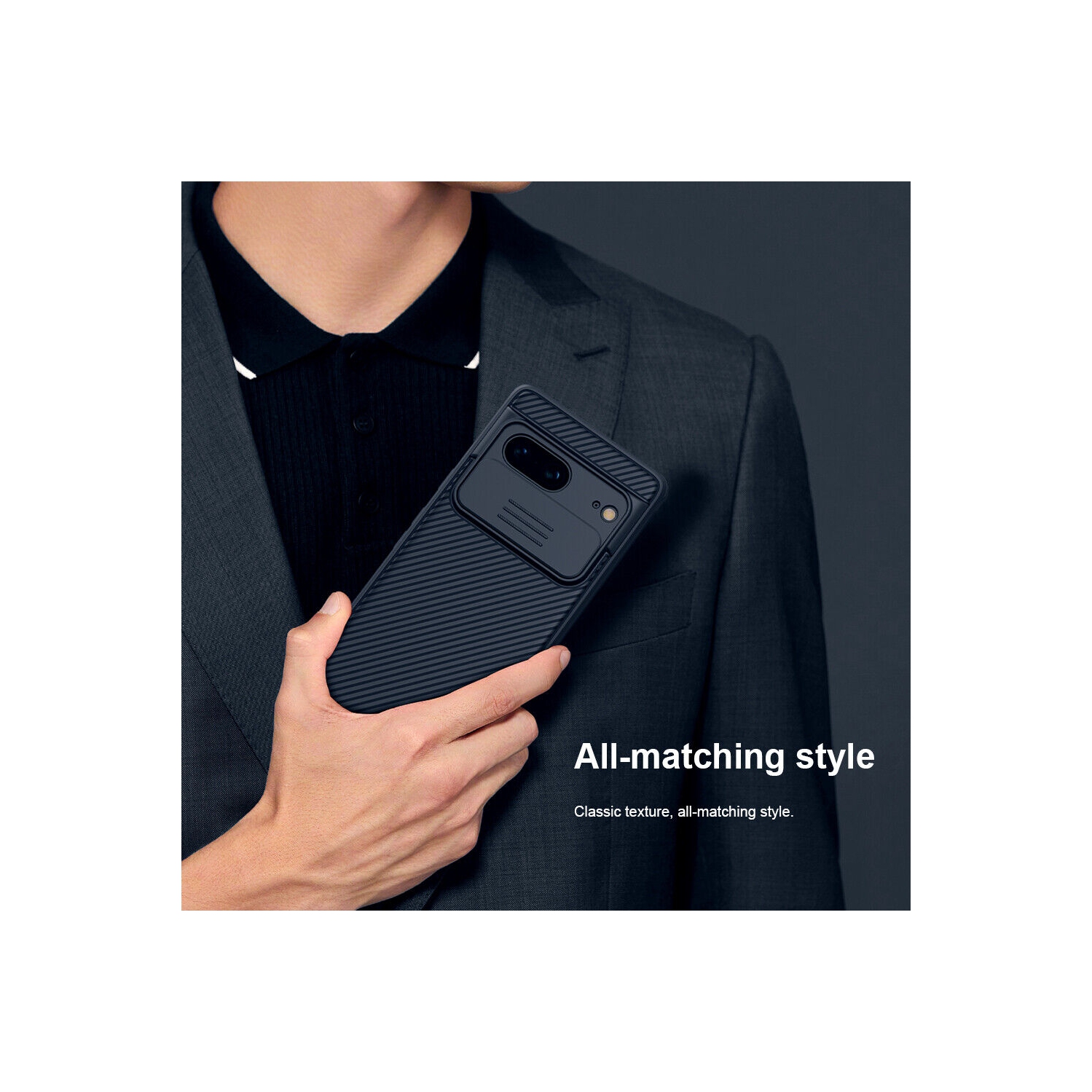 Étui pour Pixel 8 de Google, étui CamShield Pro de Nillkin pour Pixel 8 avec étui Slide, pour étui pour téléphone Pixel 8 5G