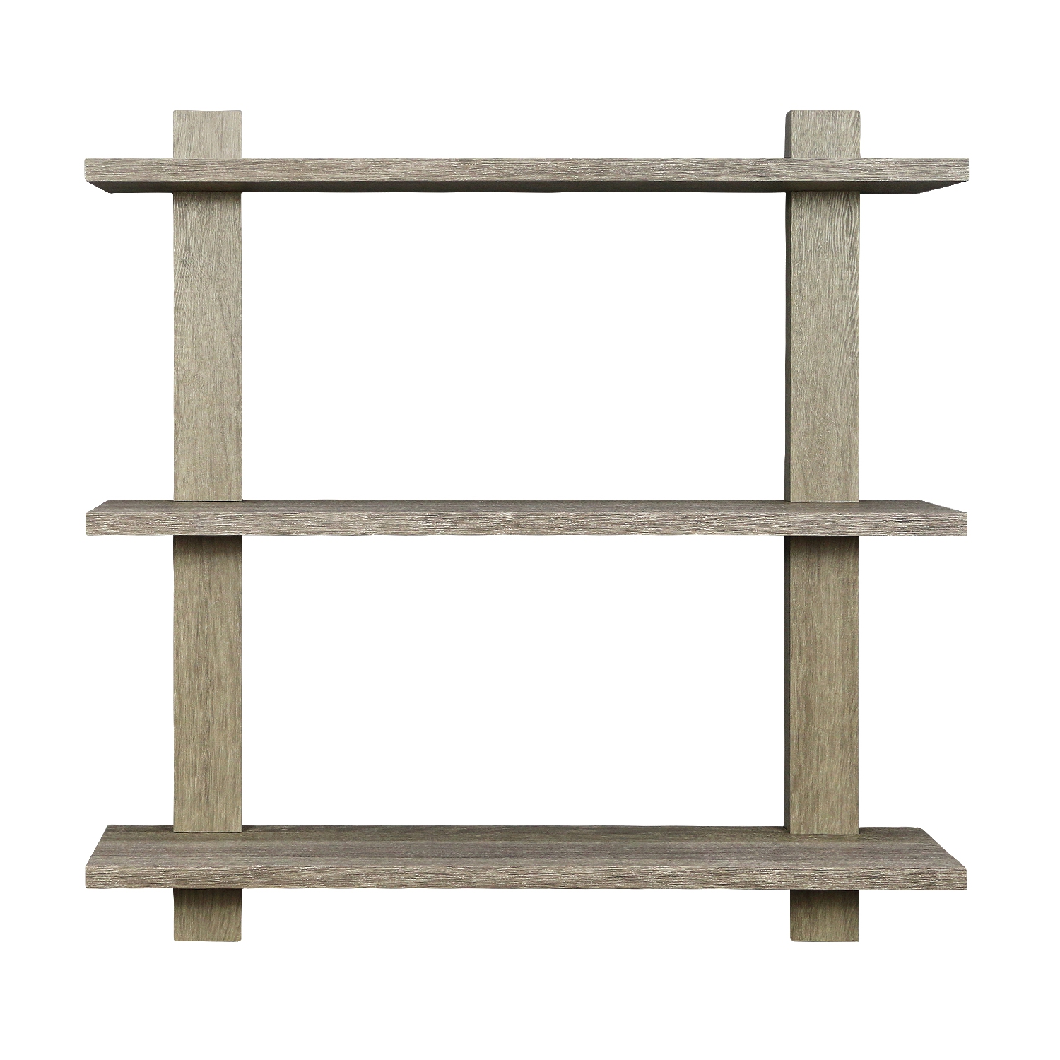 Sorbus Asymmetric Floating Shelf - Gray