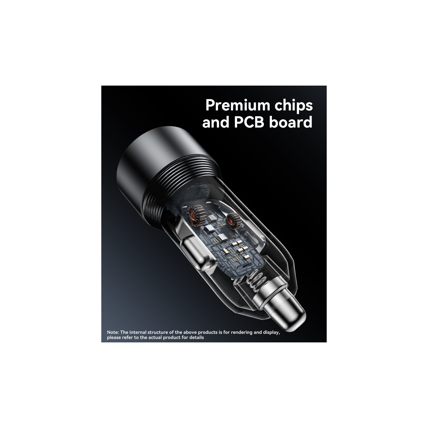 Chargeur pour l'auto à recharge rapide en alliage d'aluminium Yesido USB + TC 30&nbsp;W + USB20W Multi Protection 50&nbsp;W