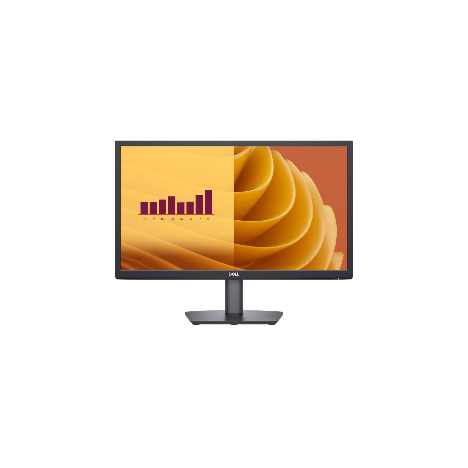 Open Box – Dell 22 Monitor, 21.5" FHD 1080p 75Hz 5ms(GTG) VA LED, DP/ VGA , Tilt Adjustment, Eye Comfort Technology, Built-in power, Anti-glare