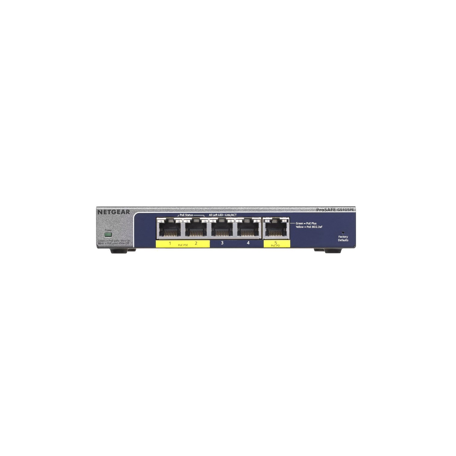 Refurbished (Good) – NetGear 8-Port Gigabit Ethernet Plus Switch (GS308E) | Desktop or Wall Mount | Home Network Hub | Office Ethernet Splitter | Silent Operation |Network Switch