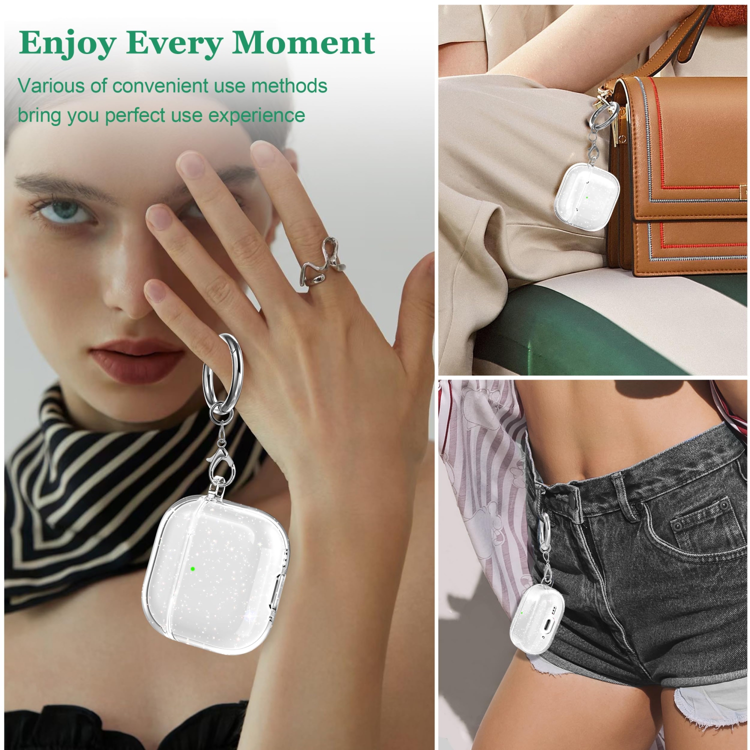 for AirPods 4th Generation Case Cover 2024, Military-Grade Shockproof, Soft TPU Highly Transparent Anti-Yellowing for AirPods 4 Case with Cleaning