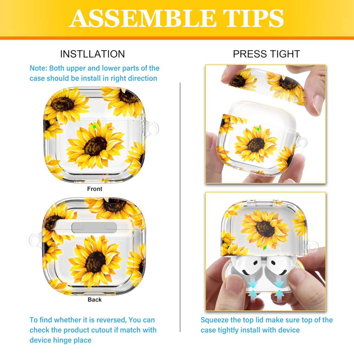 for AirPods 4th Generation Case Cover 2024, Military-Grade Shockproof, Soft TPU Highly Transparent Anti-Yellowing for AirPods 4 Case with Cleaning