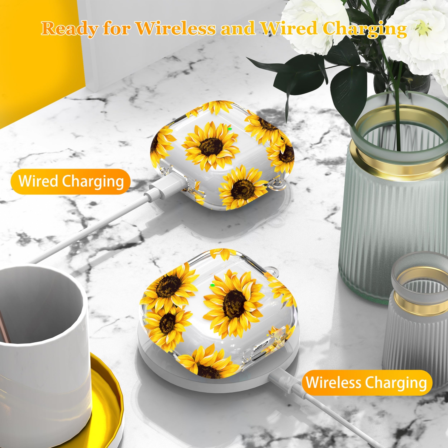 for AirPods 4th Generation Case Cover 2024, Military-Grade Shockproof, Soft TPU Highly Transparent Anti-Yellowing for AirPods 4 Case with Cleaning