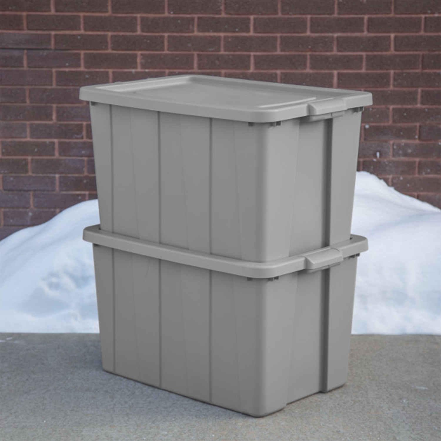 Sterilite Tuff1 30 Gallon Plastic Storage Tote Container Bin with Lid