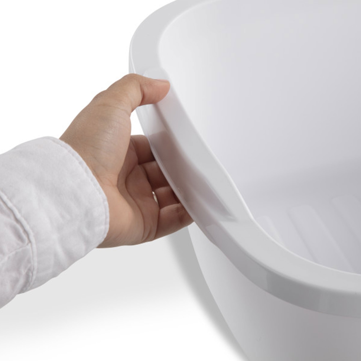 Sterilite Durable Reinforced Plastic 12 Quart Kitchen Dishpan, White