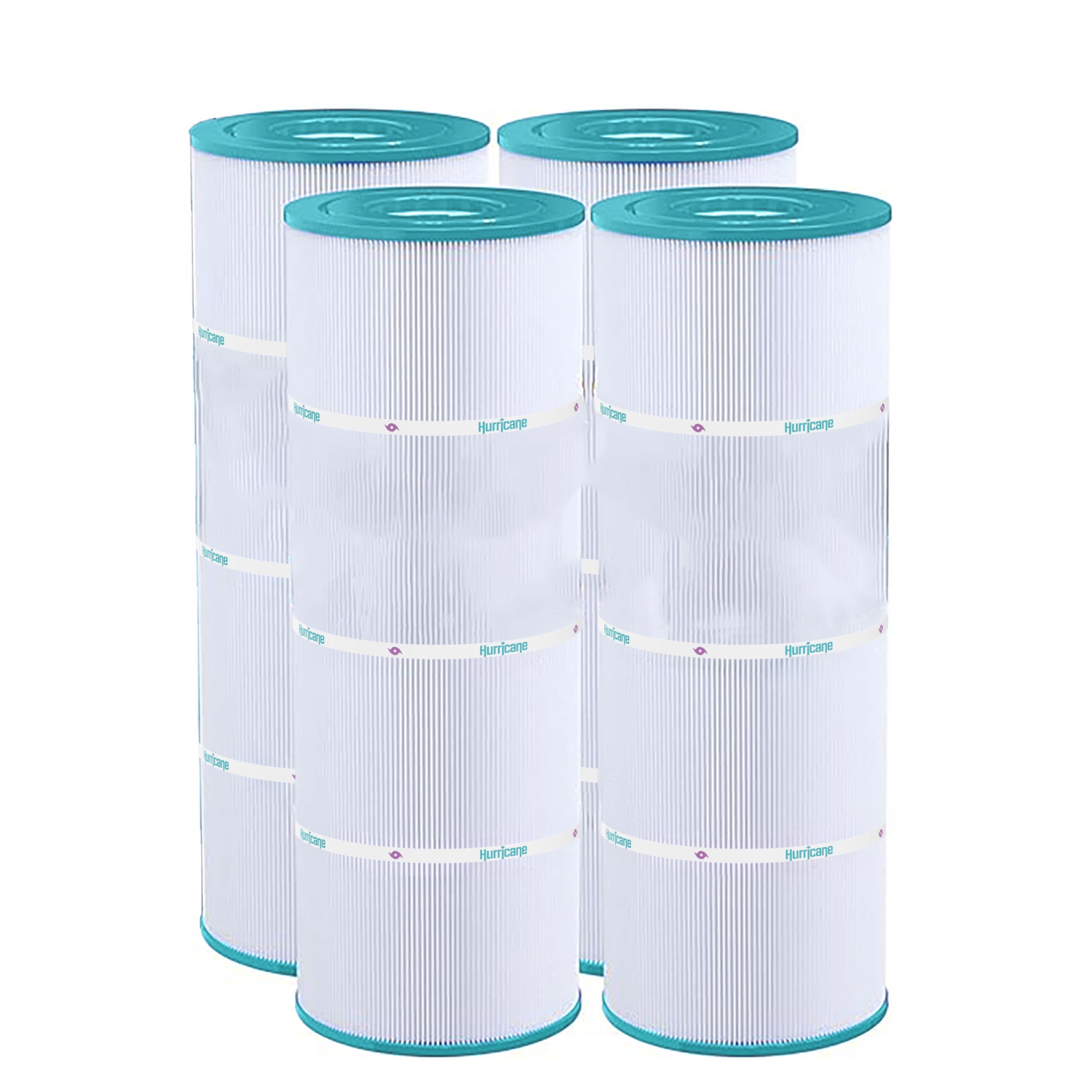 Hurricane 4 Pack HF7483-04 Advanced Pool and Spa Filter Cartridge Replacement