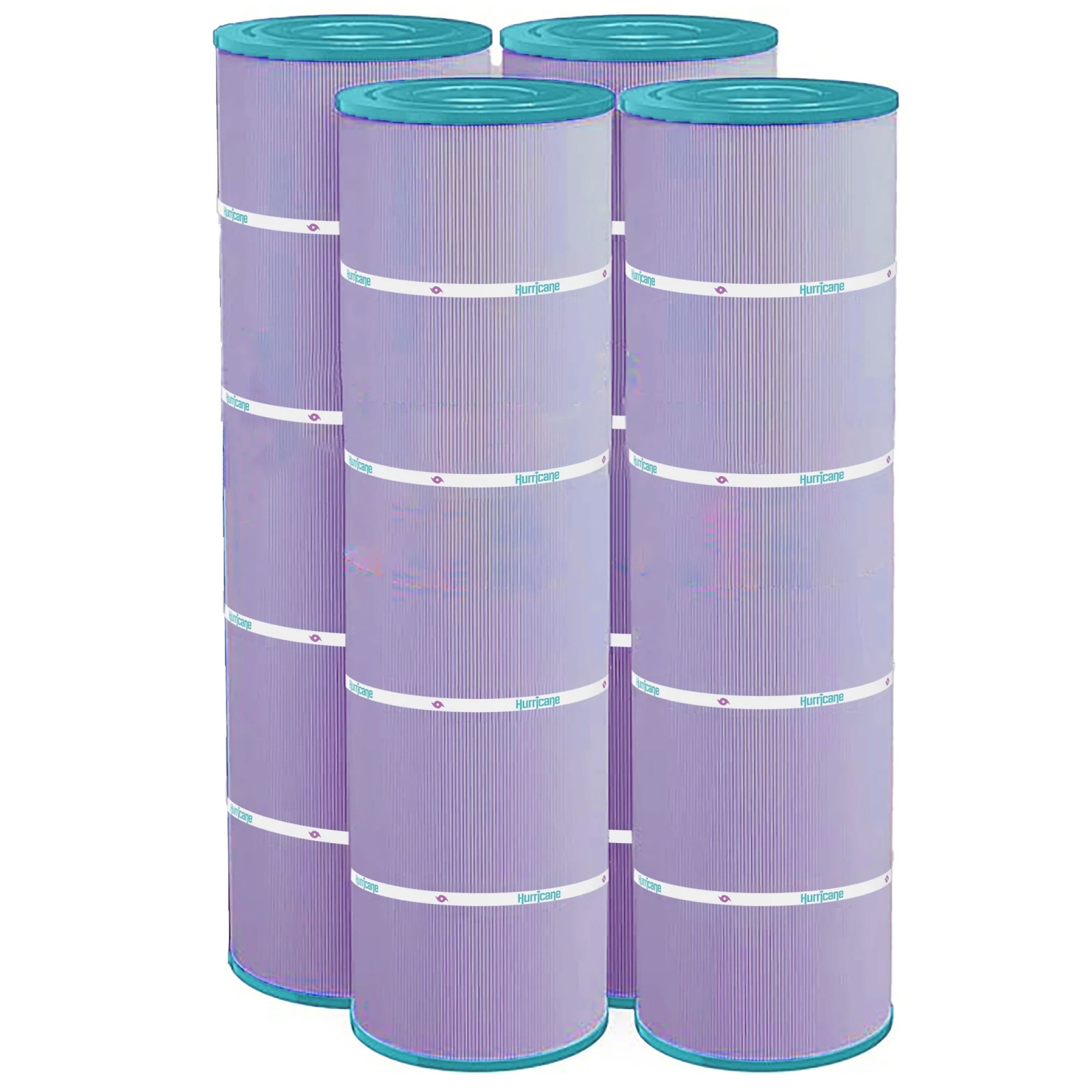 Hurricane 4 Pack HF7487-04P Platinum Purple Spa Filter Cartridge Replacement