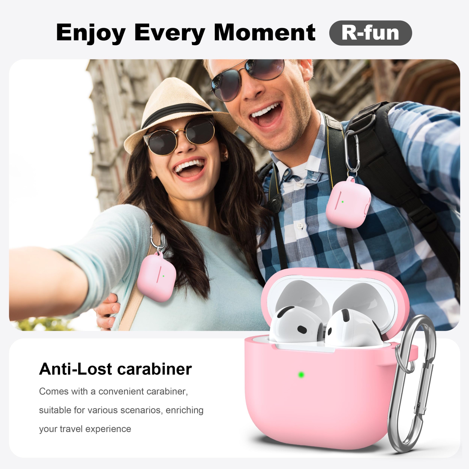 Pour les AirPods, étui 4ᵉ Generation avec trousse de nettoyage, étui en silicone souple avec porte-clés, étui de protection complet, compatible avec