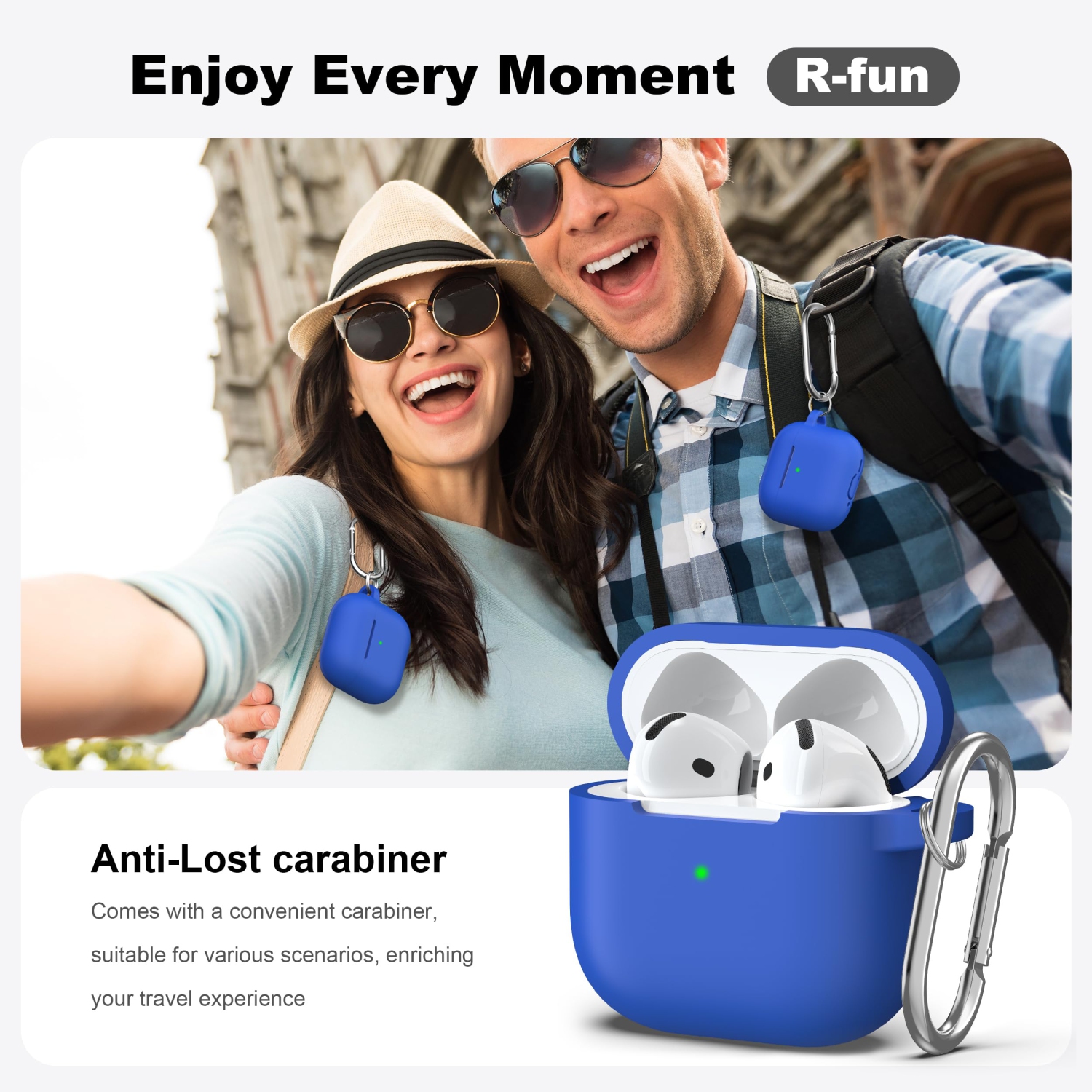 for Airpods 4th Generation Case Cover with Cleaner Kit, Soft Skin Silicone Casewith Keychain, Full Protective Case, Compatible with Apple Latest