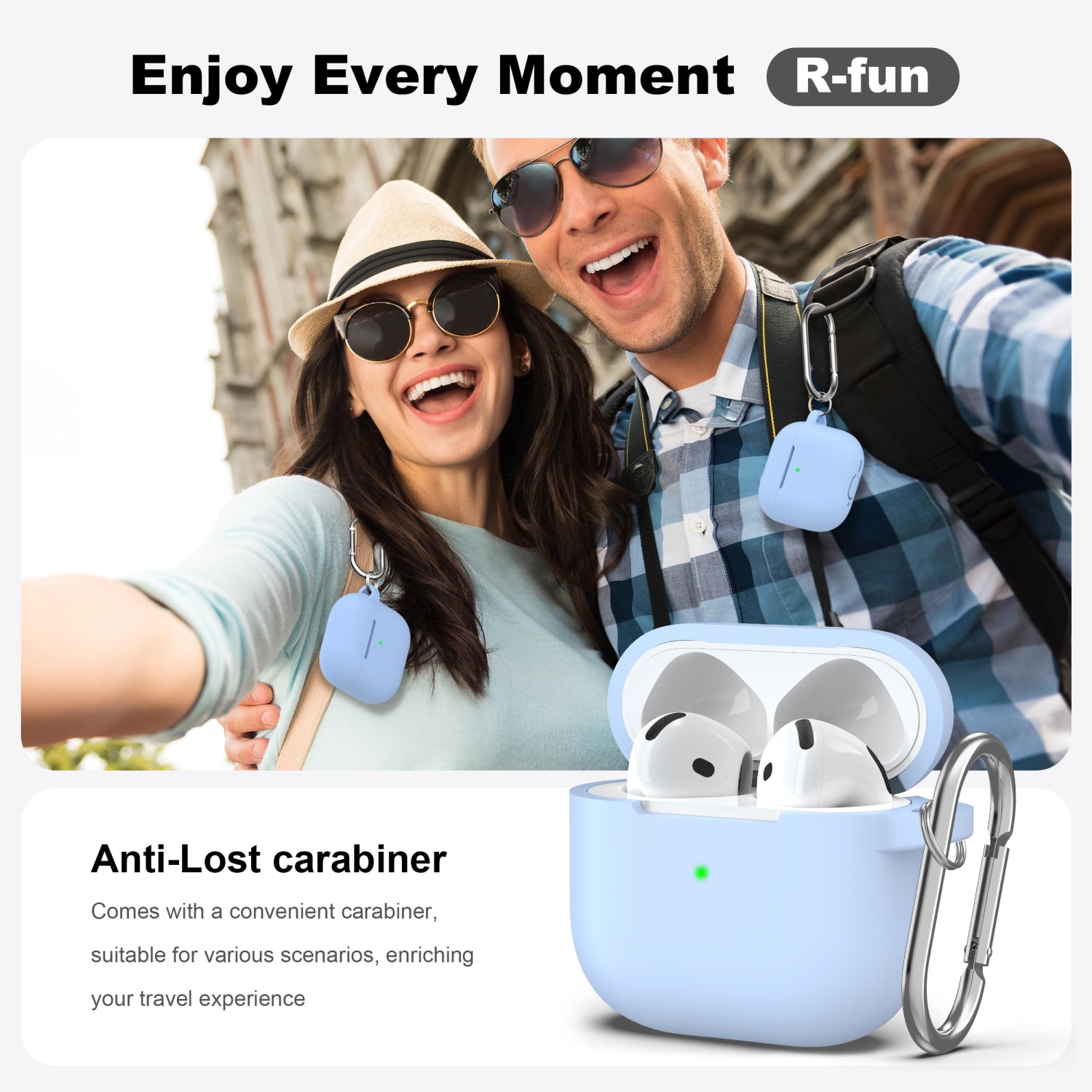 for Airpods 4th Generation Case Cover with Cleaner Kit, Soft Skin Silicone Casewith Keychain, Full Protective Case, Compatible with Apple Latest