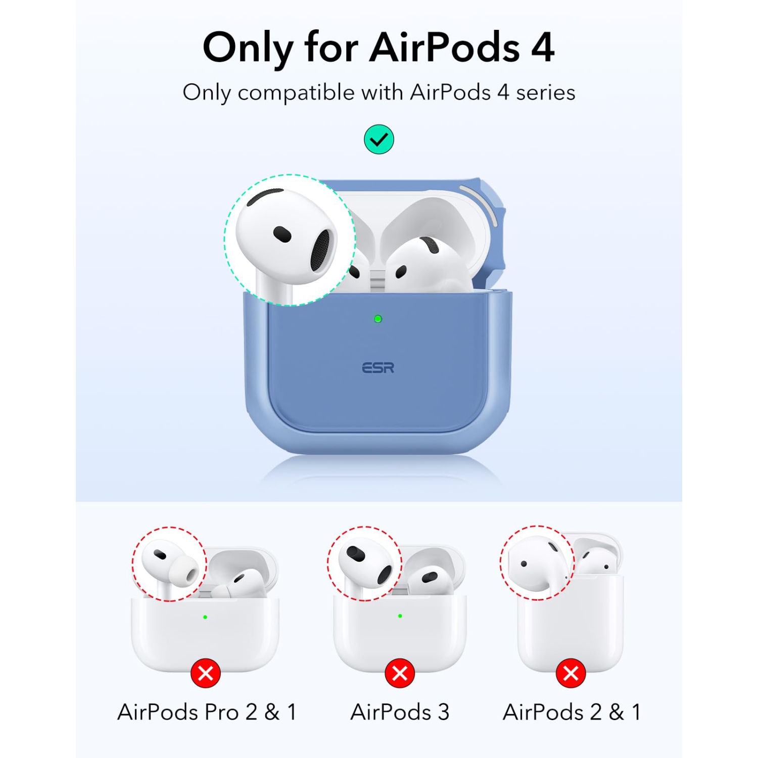 for AirPods 4 Case, Compatible with AirPods 4th Generation Case (USB-C), Compatible with MagSafe, Drop Protection Cover with Lanyard, Magnetic Lid
