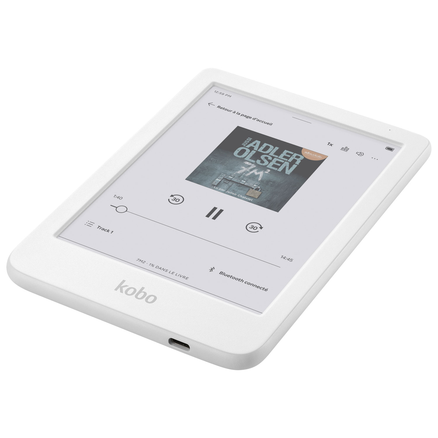 Liseuse numérique à écran tactile de 6 po Clara Colour de Kobo - Blanc