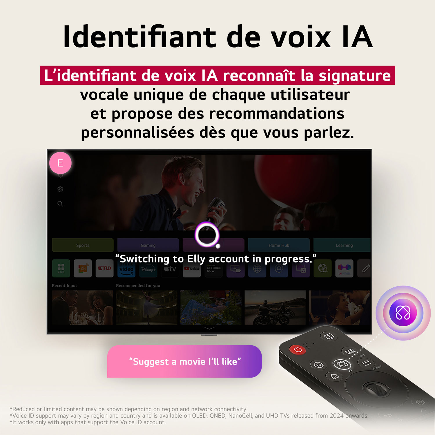 Téléviseur intelligent avec IA webOS HDR QNED UHD 4K de 50 po QNED70 de LG - 2025 - Exclusivité de Best Buy