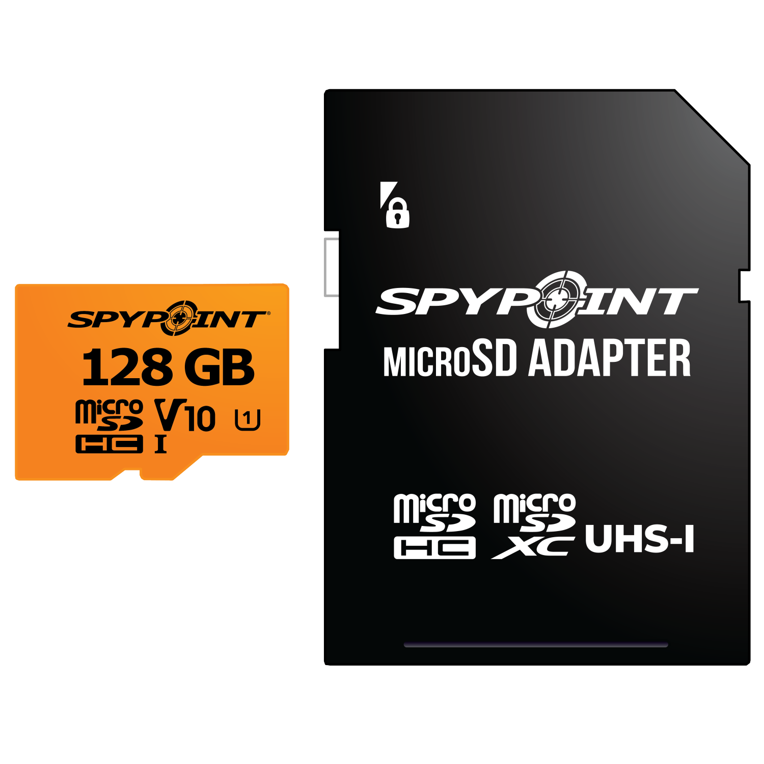 SPYPOINT 128GB Micro SD Memory Card Trail for Cameras | Adapter Media Storage for Trail and Game Cameras Designed | Used in Hunting and Trail Cams