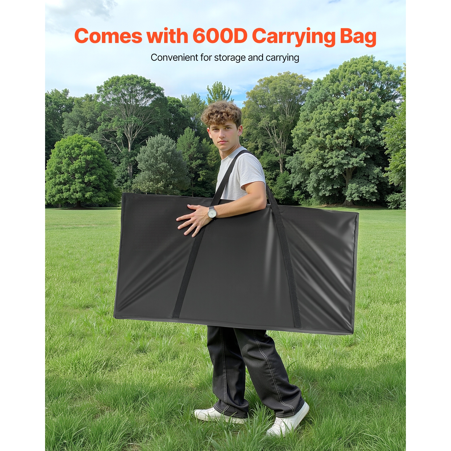 VEVOR 4x2 ft Cornhole Set, Corn Hole Game Boards, Solid Wood Portable Toss Board, Indoor and Outdoor Cornhole Play for Adults, Include 8 Bean Bags