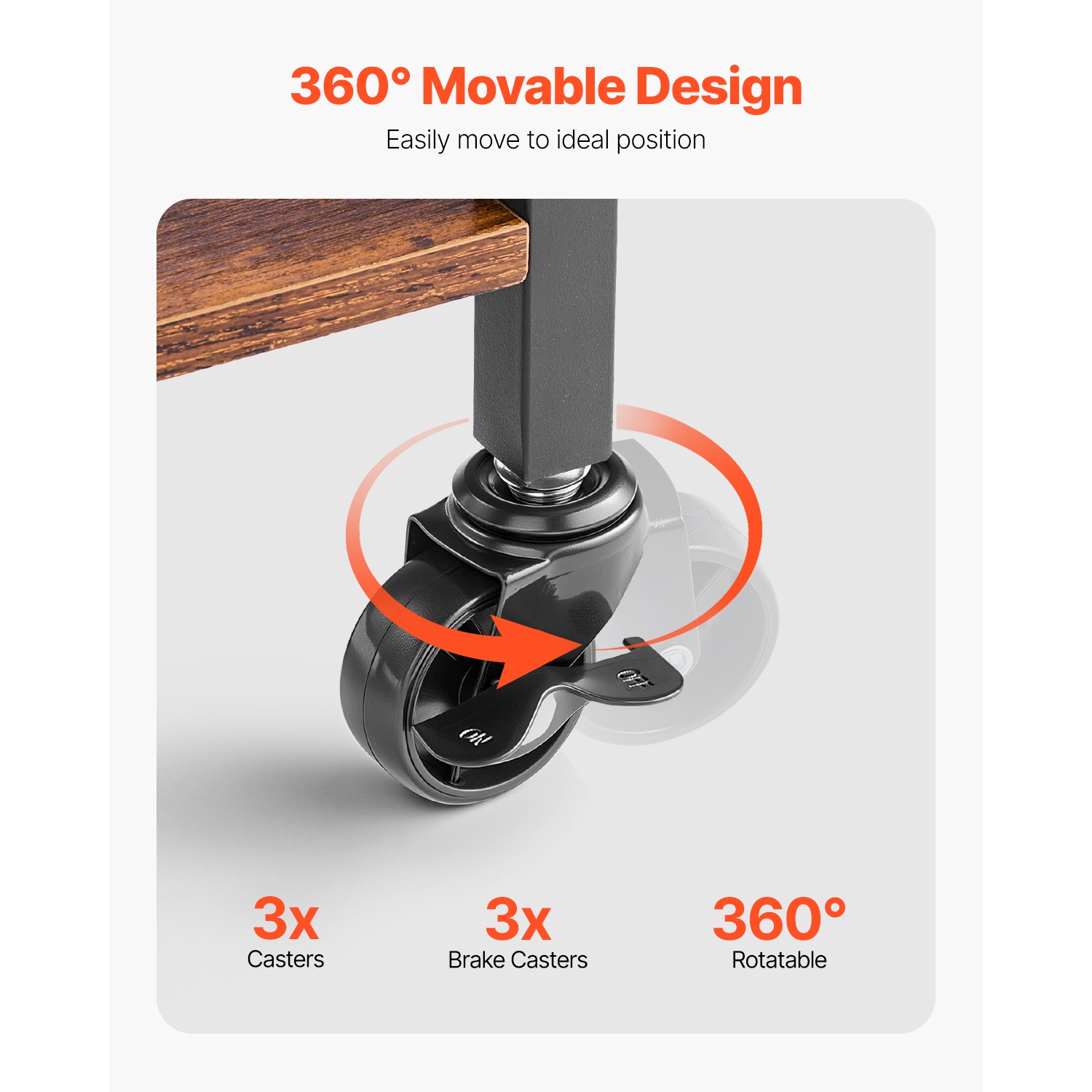 VEVOR Fishing Rod Holder for 12-Rods, Mobile Fishing Pole Rack Cart with Wheels, Fish Gear Equipment Organizer for Garage Home Indoor Use, for Tackle