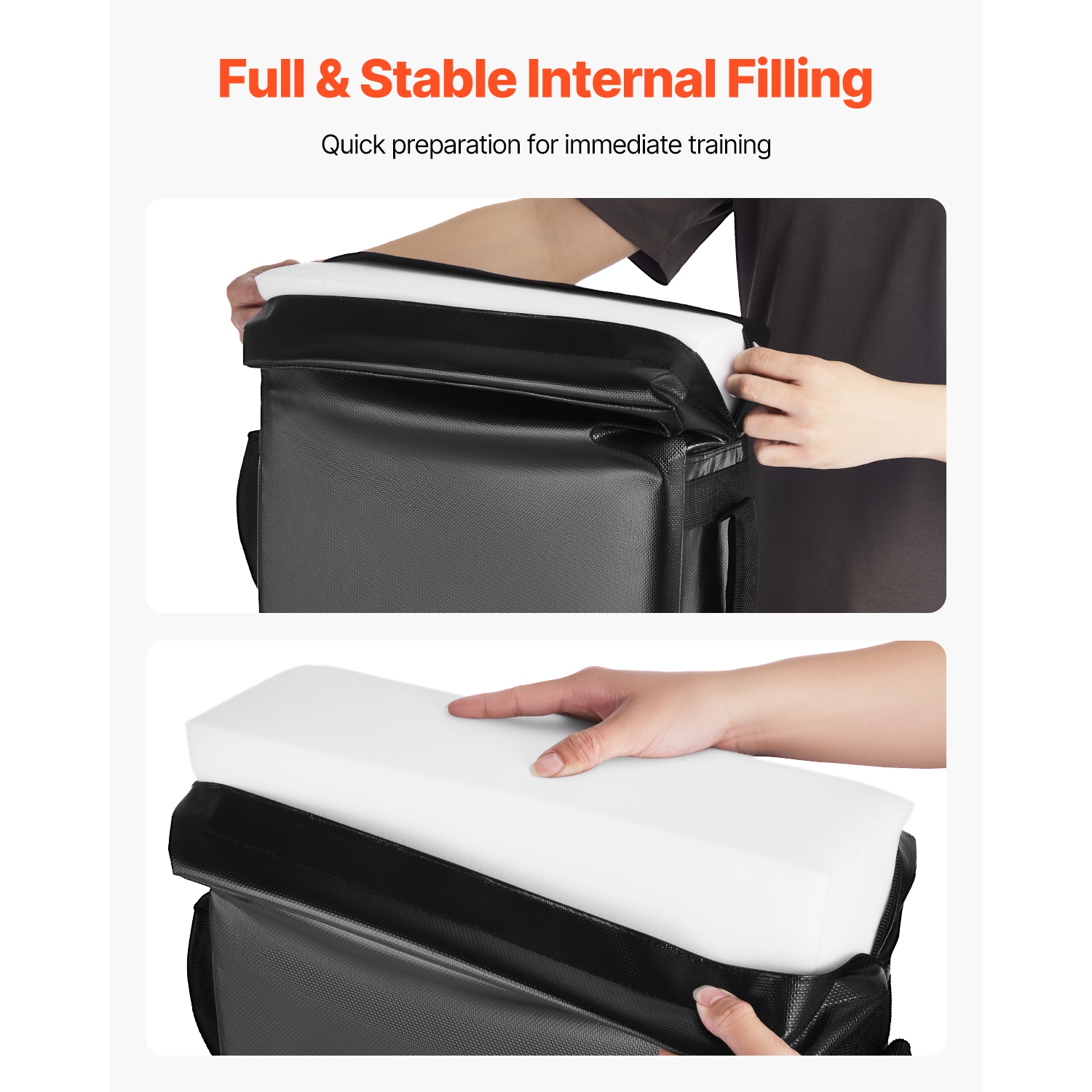 VEVOR 24x16 en Dummy de blocage de football, coussinets de blocage, protège-pieds avec poignées, éponge haute densité Tackle Dummies, équipement