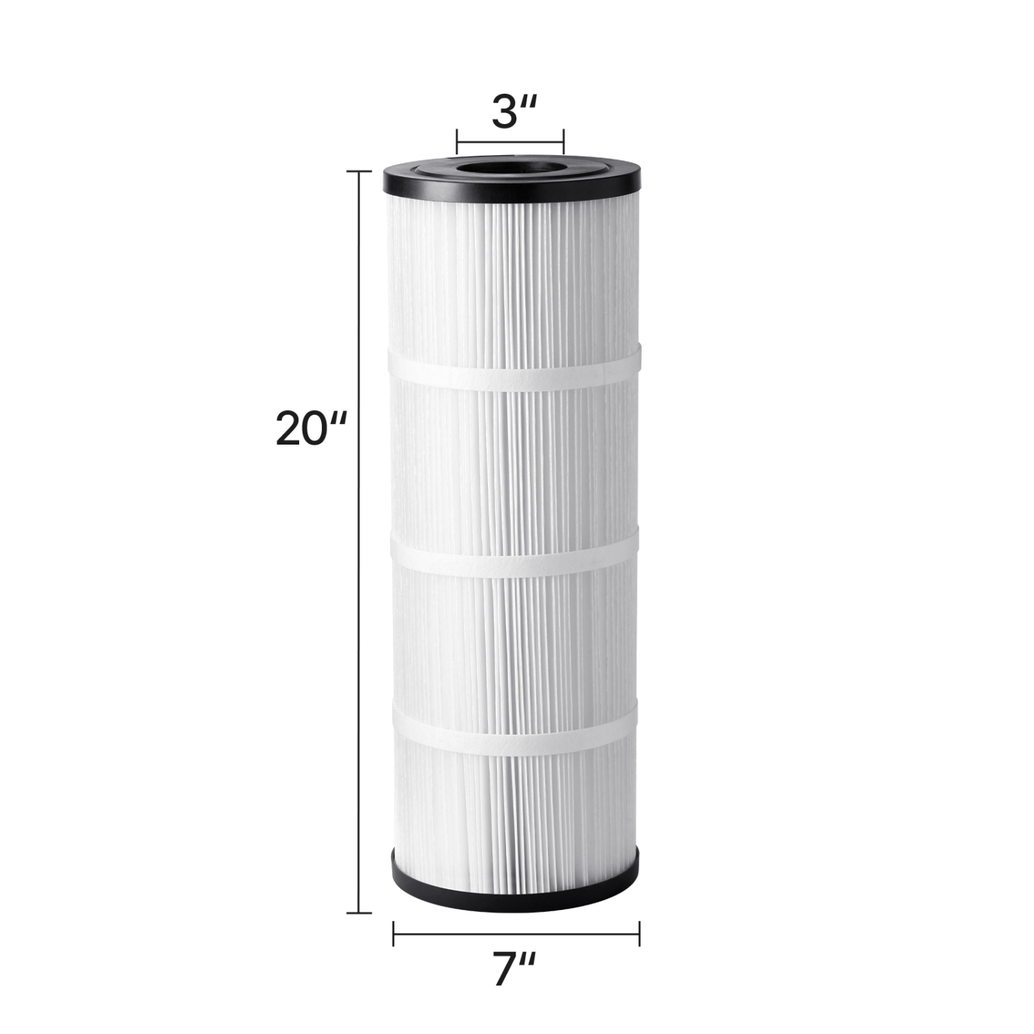 VEVOR 50 Sq. Ft Pool Filter Cartridge, Spa Hot Tub Filter Cartridge Replacement, Compatible with Hayward C500, CX500-RE, Pleatco, Secure for Kids &