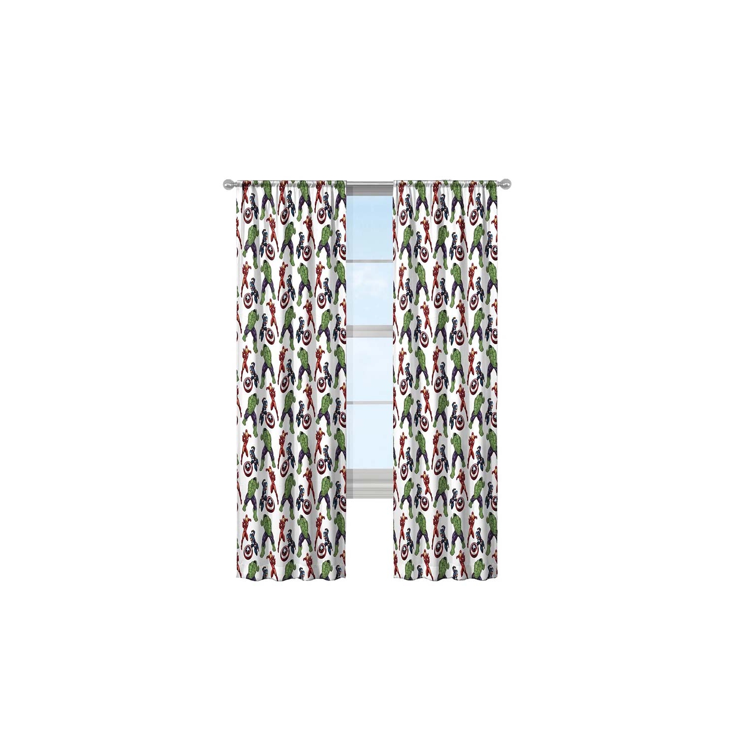 Panneaux de fenêtre obscurcissants Avengers pour enfants, ensemble de 2