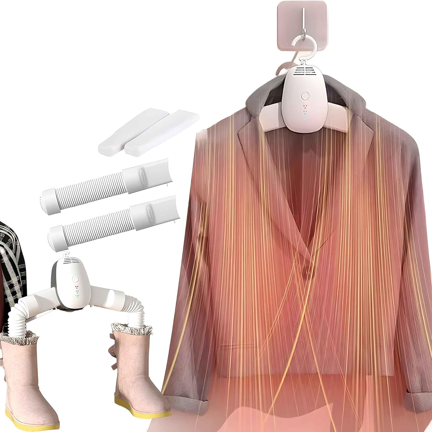 Portable Travel Clothes Shoe Dryer Hanger for Laundry,Work Boots Heated Electric Mini Air Dryers Machine for Laundry