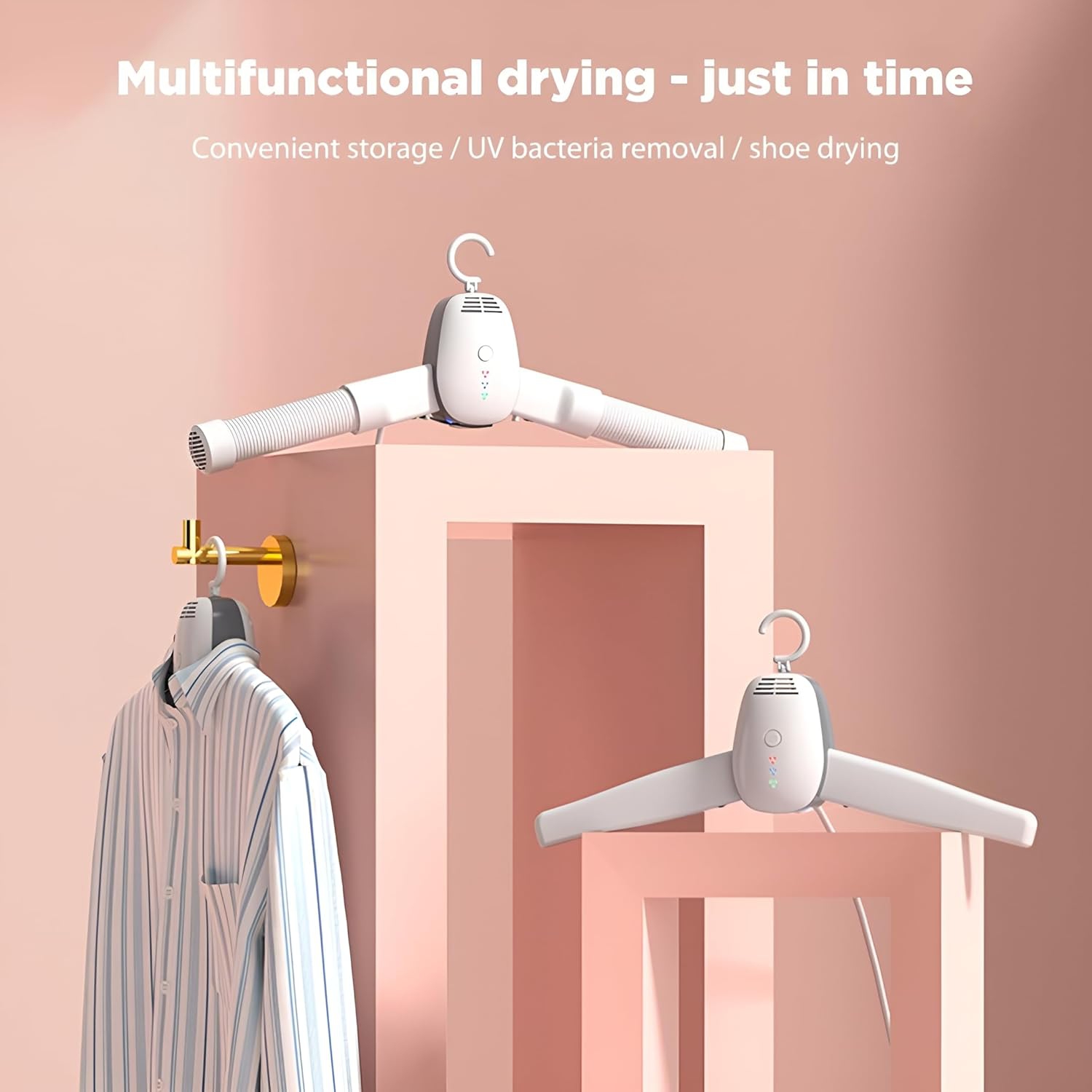 Portable Travel Clothes Shoe Dryer Hanger for Laundry,Work Boots Heated Electric Mini Air Dryers Machine for Laundry