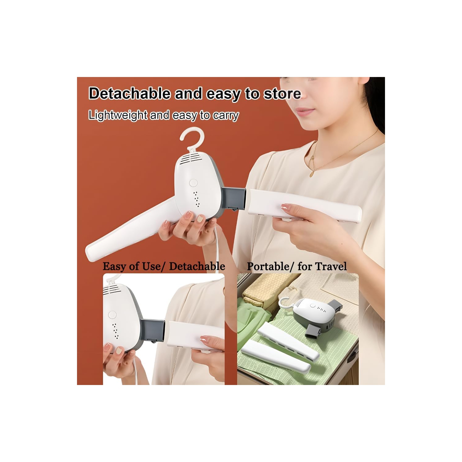 Portable Travel Clothes Shoe Dryer Hanger for Laundry,Work Boots Heated Electric Mini Air Dryers Machine for Laundry