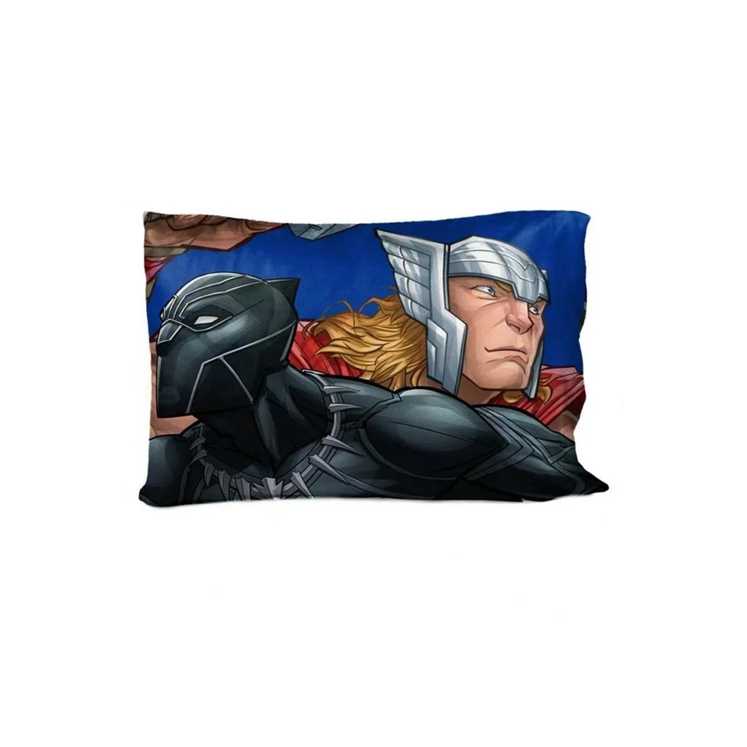 Ensemble de draps en sac pour lit simple de 4 pièces Avengers pour enfants : couvre-lit, drap plat, drap-housse et taie d'oreiller