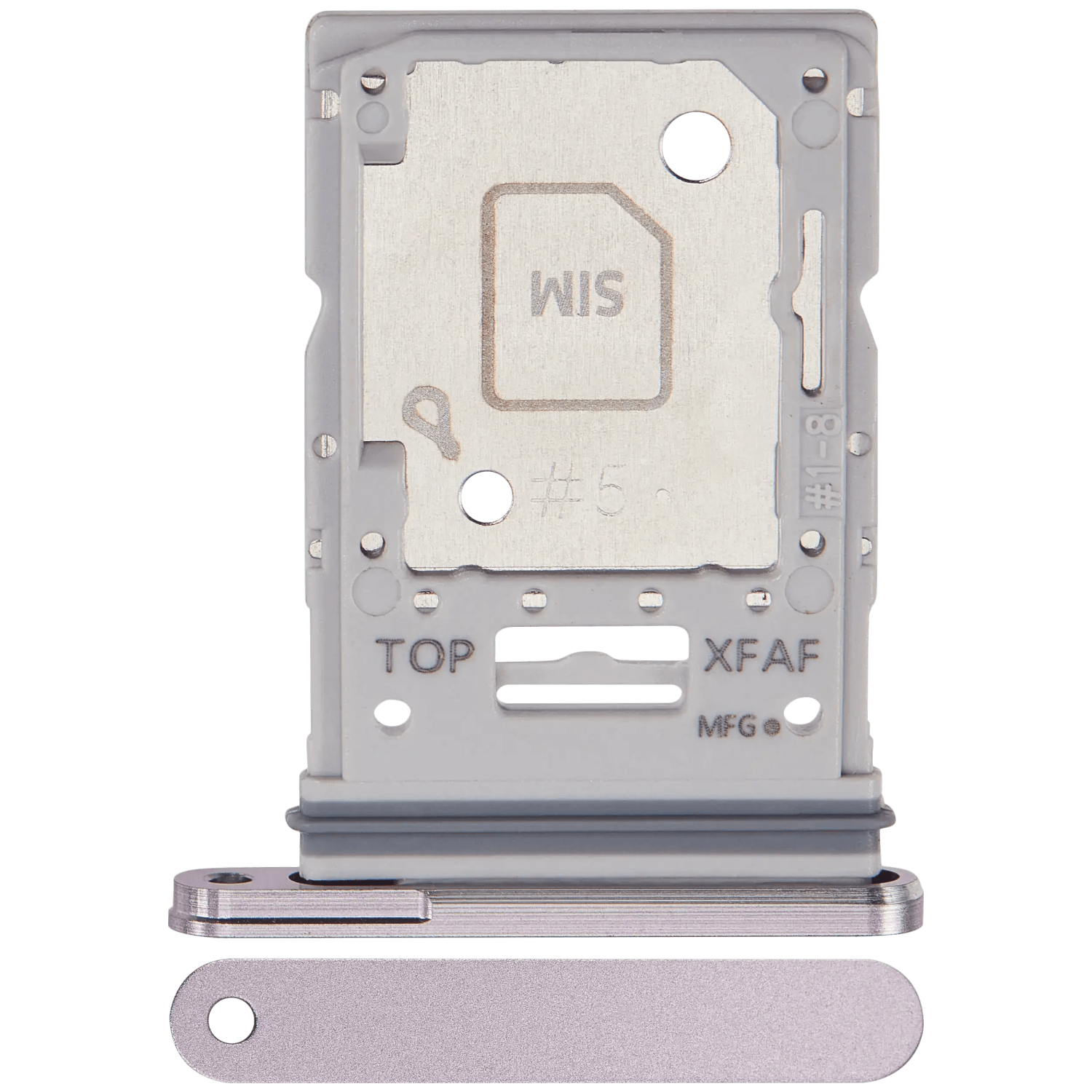 Replacement Dual Sim Card Tray Compatible For Samsung Galaxy Tab S9 FE Plus (2023) (Lavender)