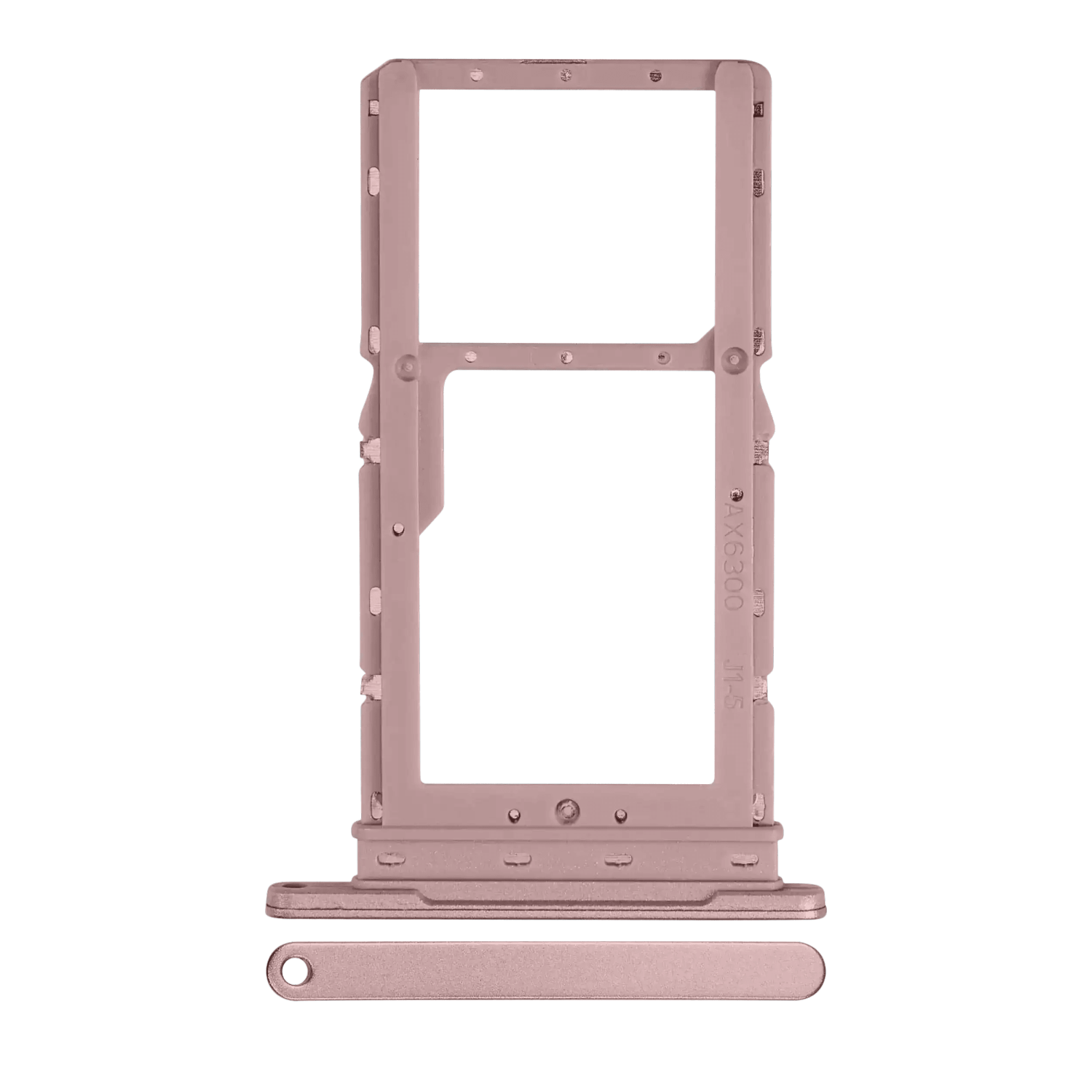 Plateau de remplacement pour deux cartes SIM compatible avec Samsung Galaxy Tab A8 de 10 5&nbsp;po (rose doré)