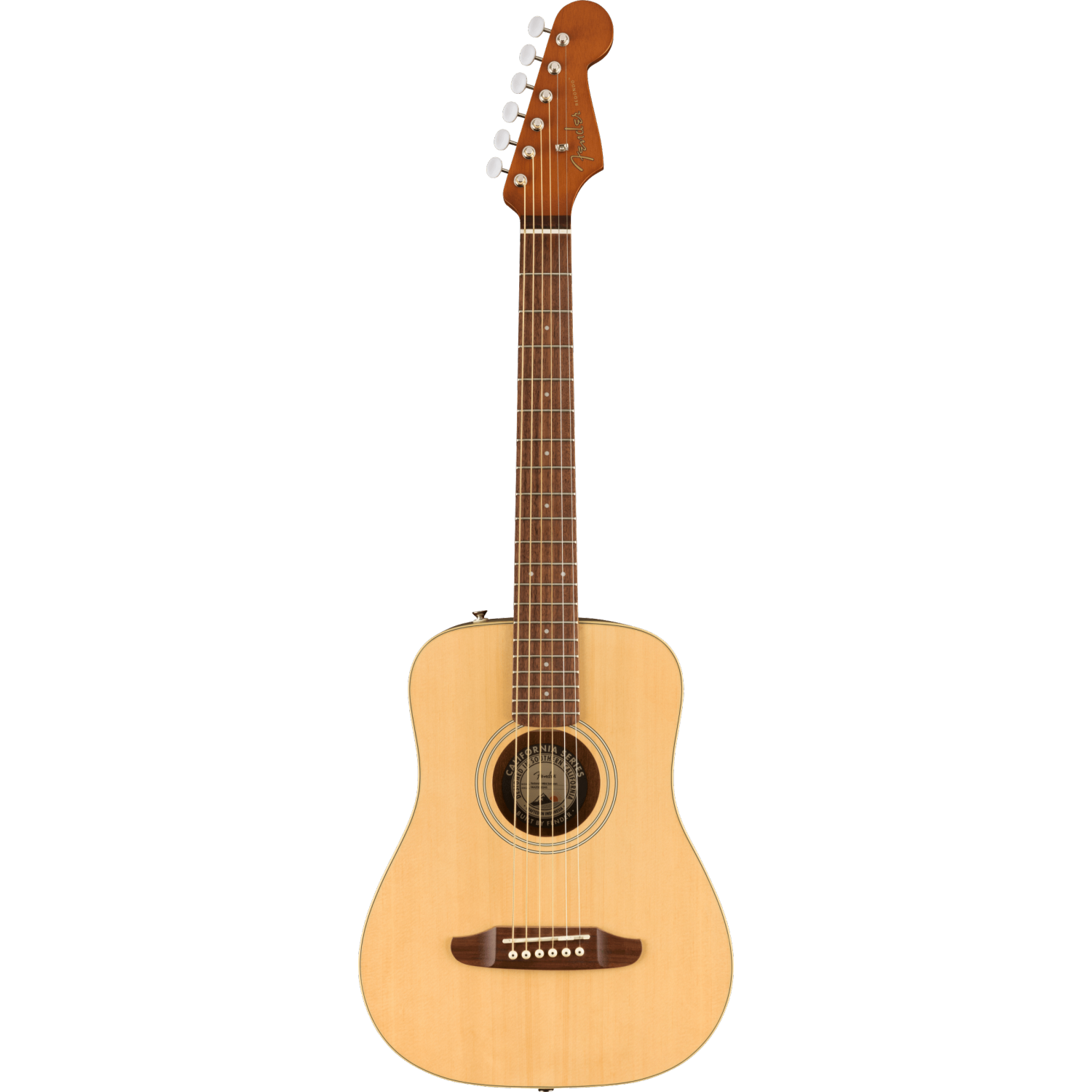 Guitare acoustique Redondo Mini de Fender, naturel avec sac - Voir la description