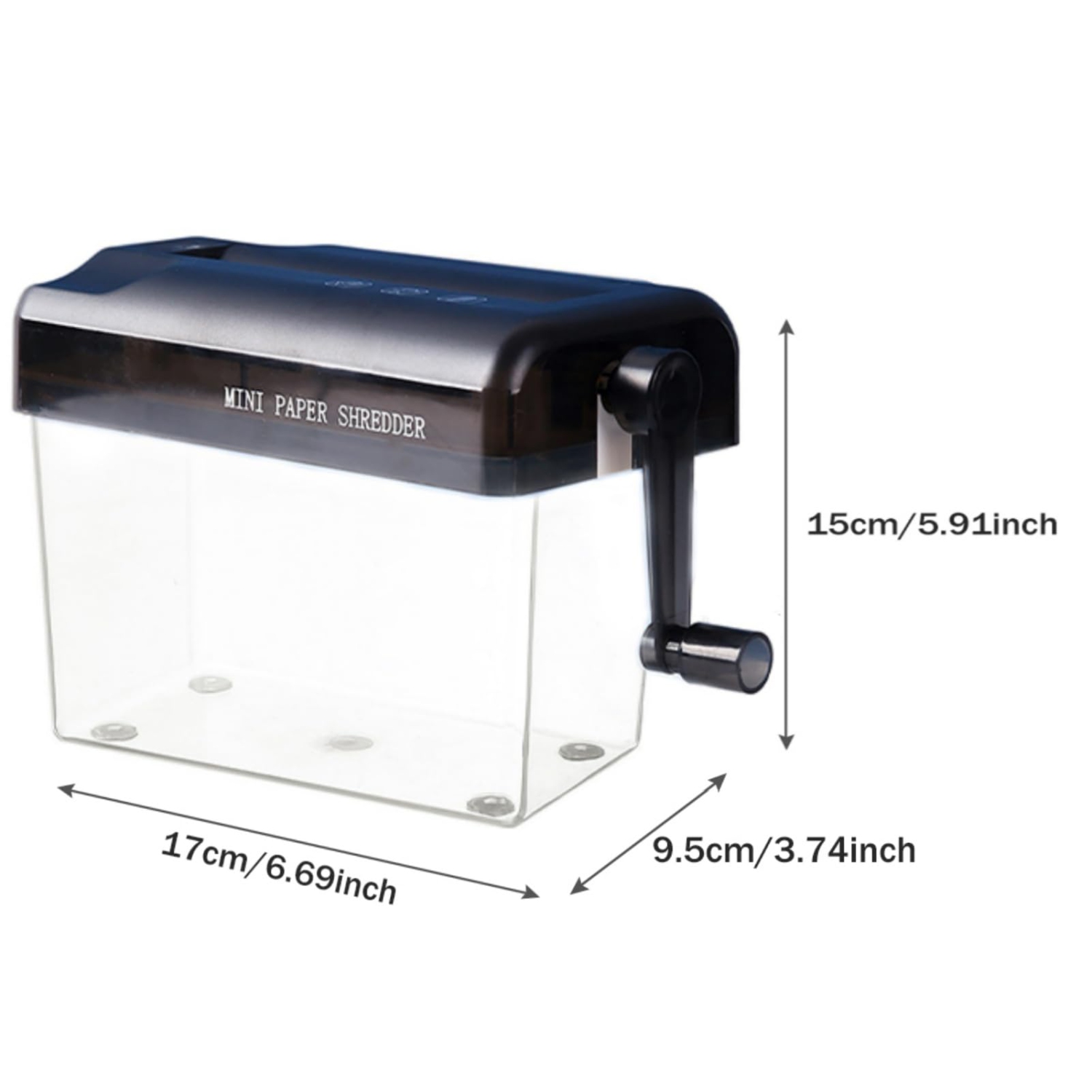 Mini Hand Shredder,Portable Paper Shredder Manual Shredder Document File Straight Cutting Machine for School Office,Hand Paper Cutter for