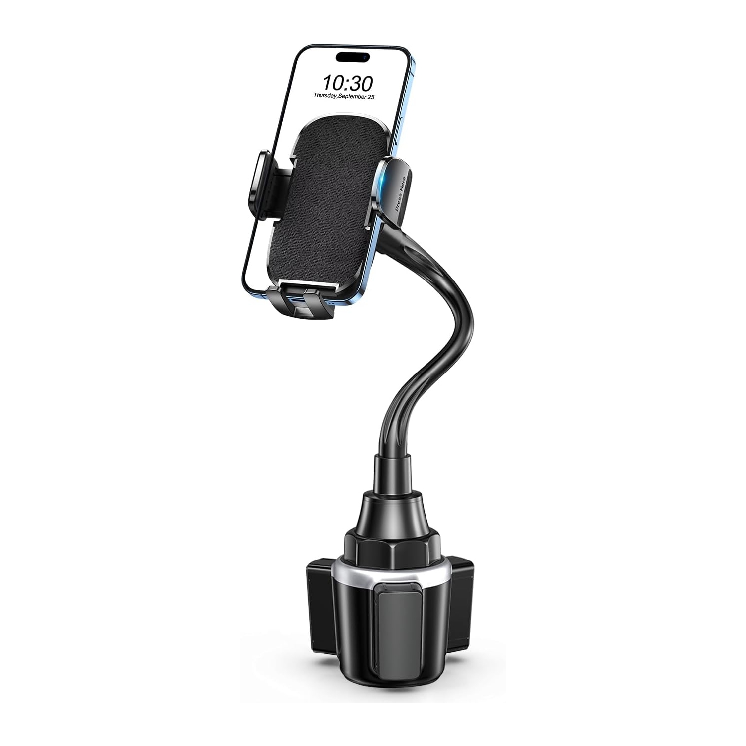 Z Car Phone Holder, Dual 360° Rotate Gooseneck Cup Holder Phone Mount for Car, Flexible Cell Phone Holder Car Compatible with iPhone 16 Pro