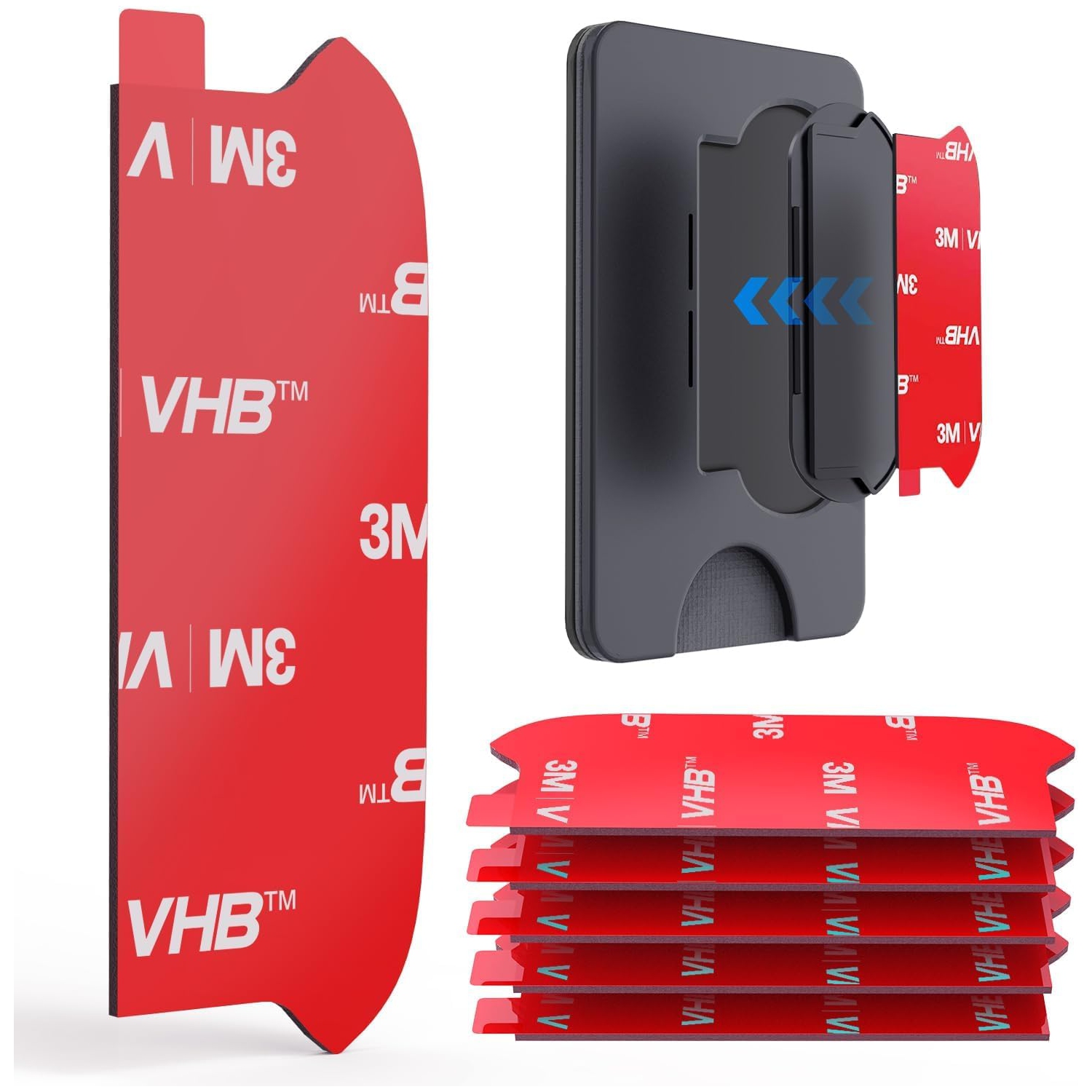 Sticky Adhesive Replacement for Socket Wallet+ Base, p 6pcs 3M VHB Strong Sticker Pads for Cell Phone Wallet Plus Case Back Stand, Double Sided Tape