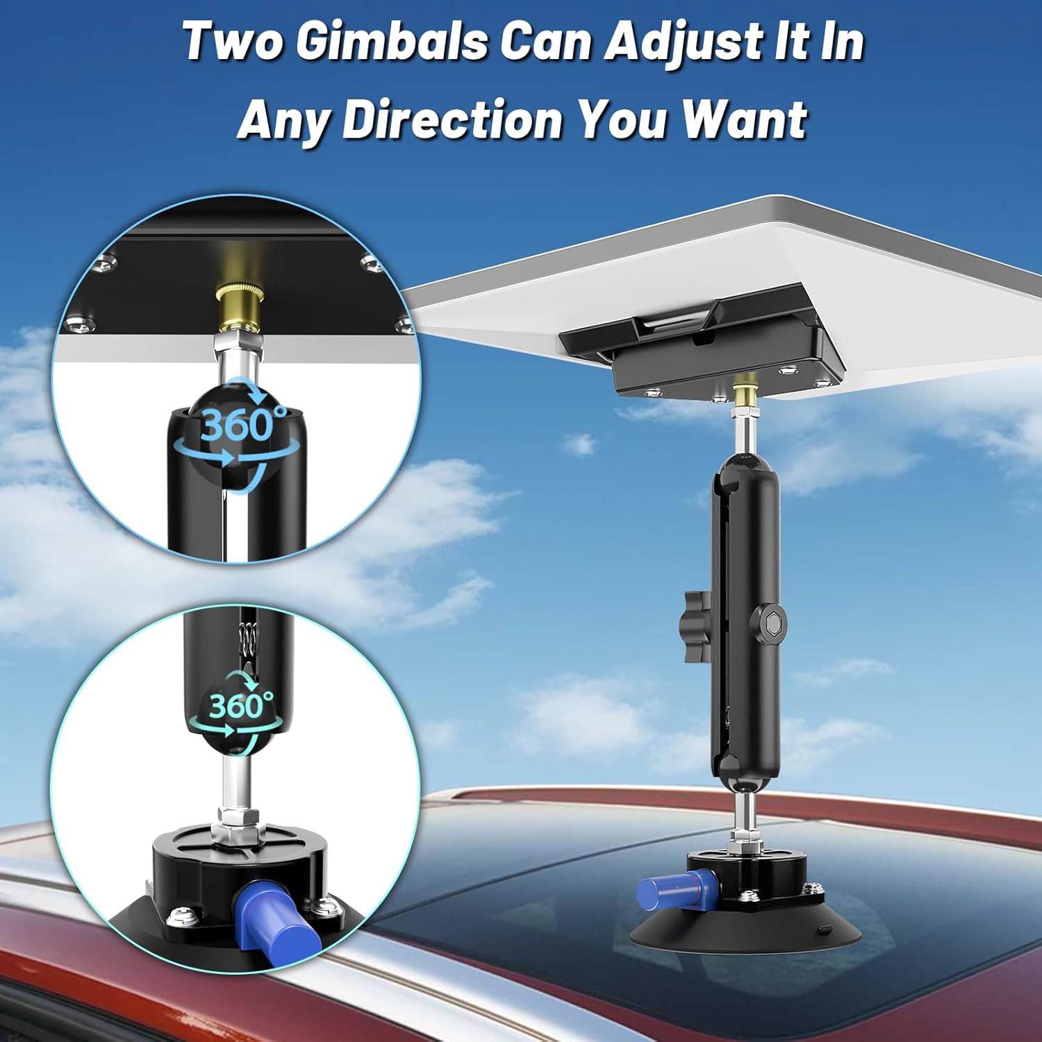 Adjustable Starlink Mini Mount, L Starlink Mini Suction Cup Mount, Starlink Mini Car Mount, Starlink Mini Roof Mount, Starlink Mini Mounting Kit for
