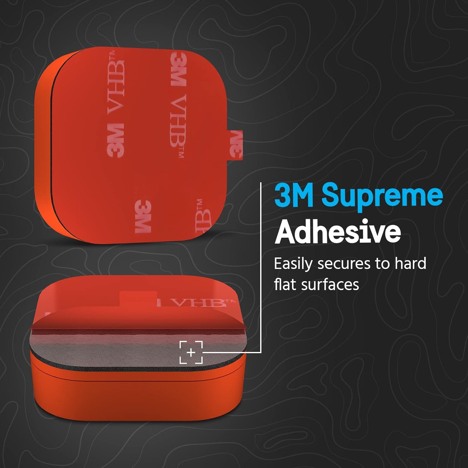 P Protector 1-Pack AirTag Holder - Air Tag Case with 3M Adhesive Sticker - Rugged Shockproof AirTag Cover - Hidden Air Tag Holder Stick On Mount for