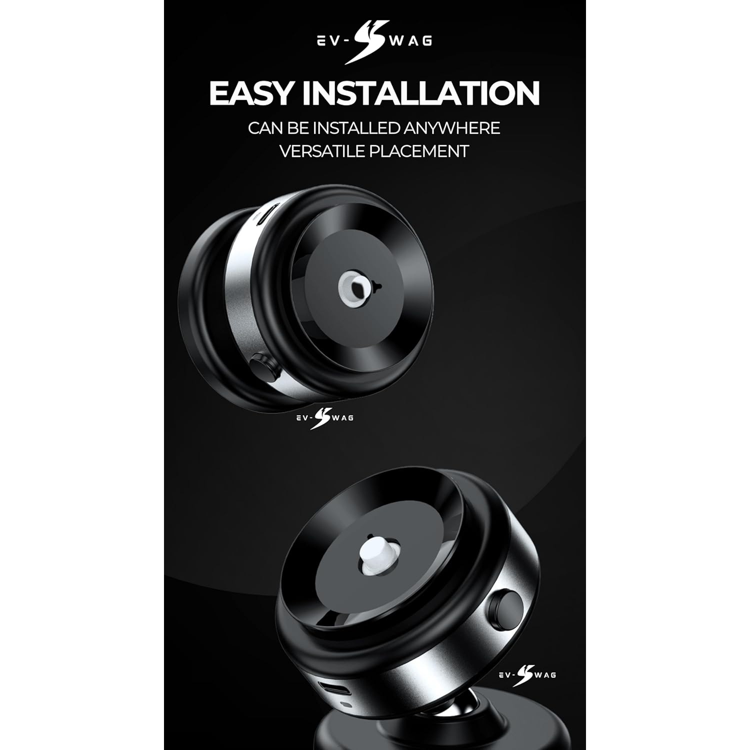 E Magnetic Suction Cup with 360° Swivel Phone Holder for Car, Universal Car Phone Holder Mount for Dashboard Windshield for iPhone 16 15 14 13 12