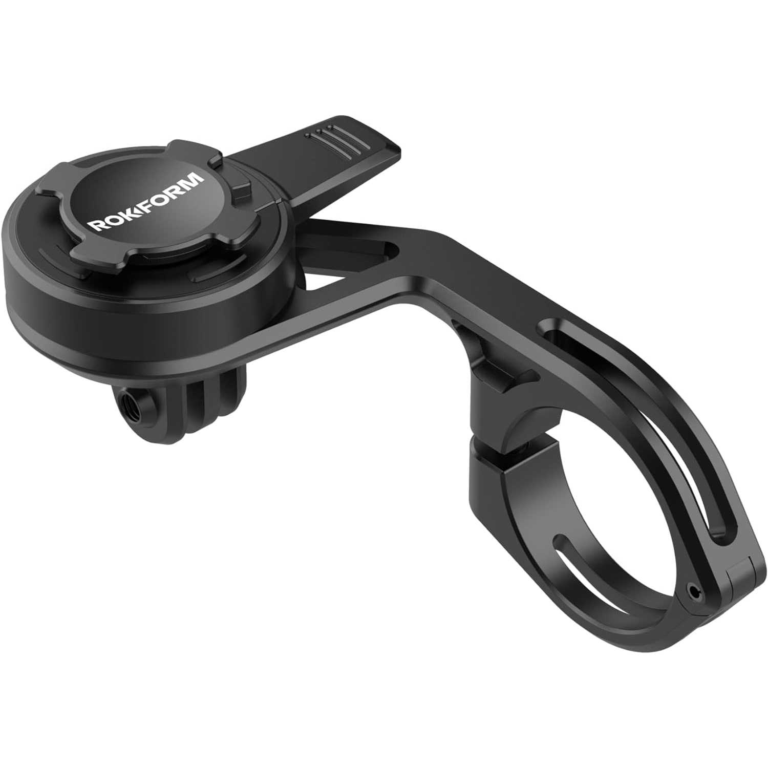 R - Over The Top Bike Phone Mount, Fits 4 Sizes of Bars 22.2-35mm, Bicycle Handlebar Mount Designed Twist Lock iPhone, Galaxy, Pixel Cases or