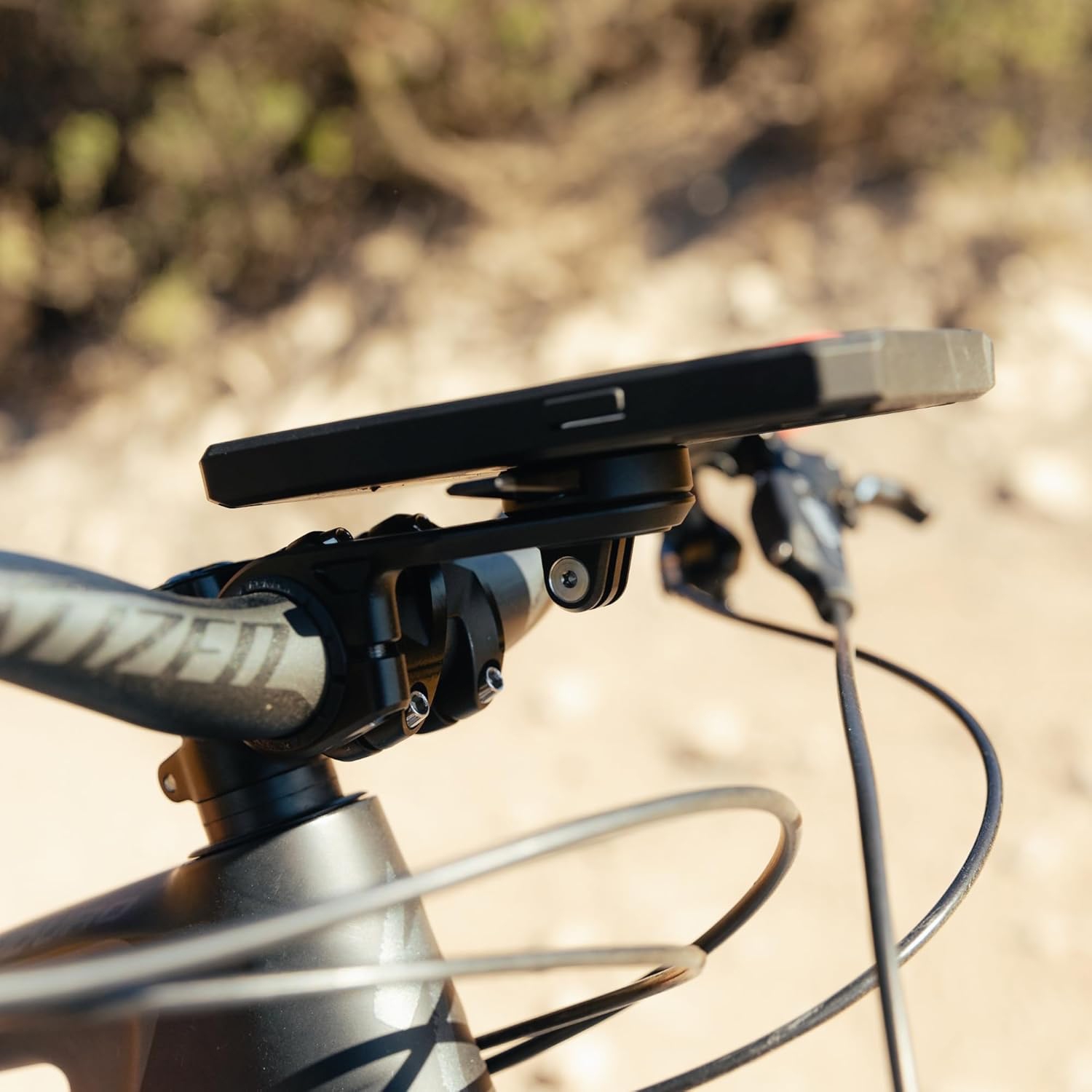 R - Over The Top Bike Phone Mount, Fits 4 Sizes of Bars 22.2-35mm, Bicycle Handlebar Mount Designed Twist Lock iPhone, Galaxy, Pixel Cases or