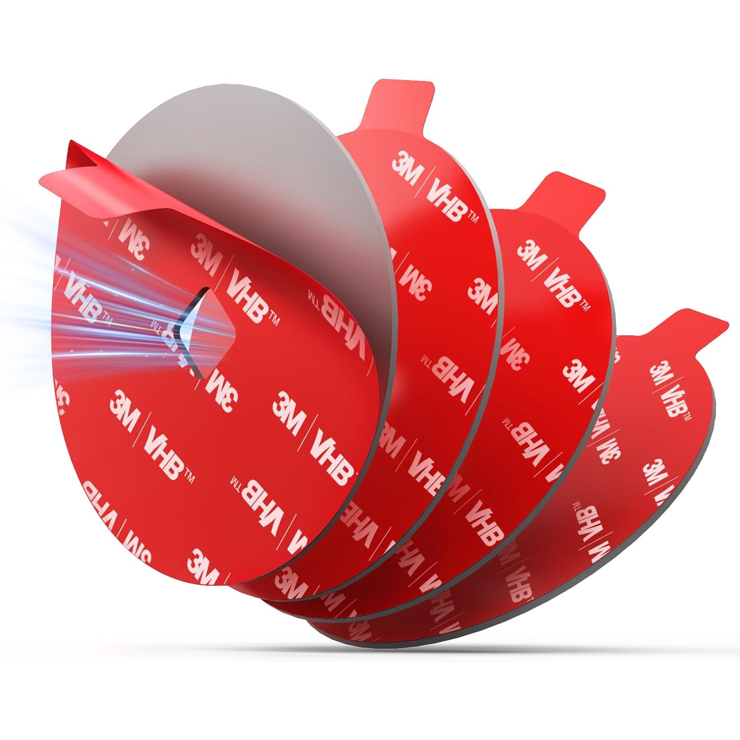 p 75mm Adhesive Pad Replacement for Suction Cup: 4Pcs 2.95'' Double Sided Sticky Tape for Dash Car Mount - 3M VHB Round Sticker Heat Resistant for