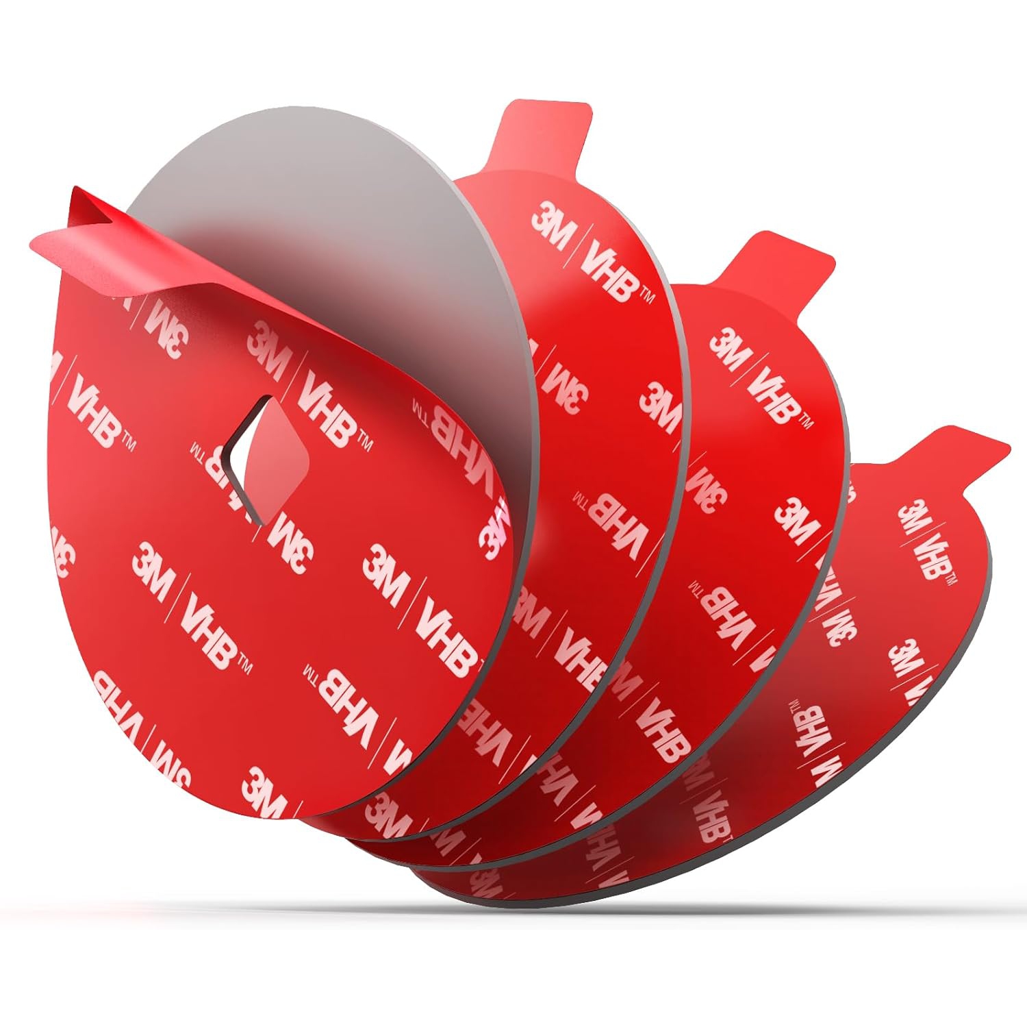 p 75mm Adhesive Pad Replacement for Suction Cup: 4Pcs 2.95'' Double Sided Sticky Tape for Dash Car Mount - 3M VHB Round Sticker Heat Resistant for