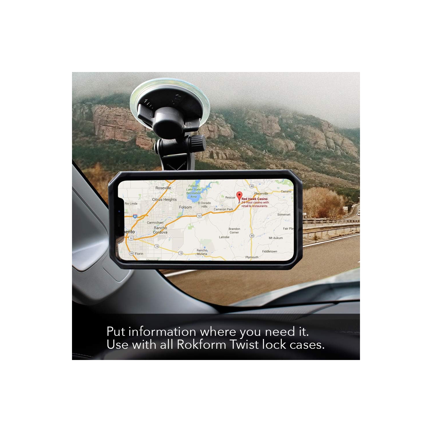 R 333501 R V3 Swivel Window Suction Mount, 1-Pack, Retail-Packaging, Black