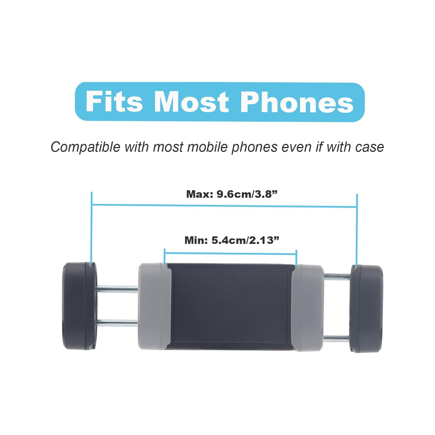 R Ball Mount Phone Holder, 17mm Ball Joint Cell Phone Holder Replacement for Car Phone Mount Ring Light Goose Neck Phone Bracket