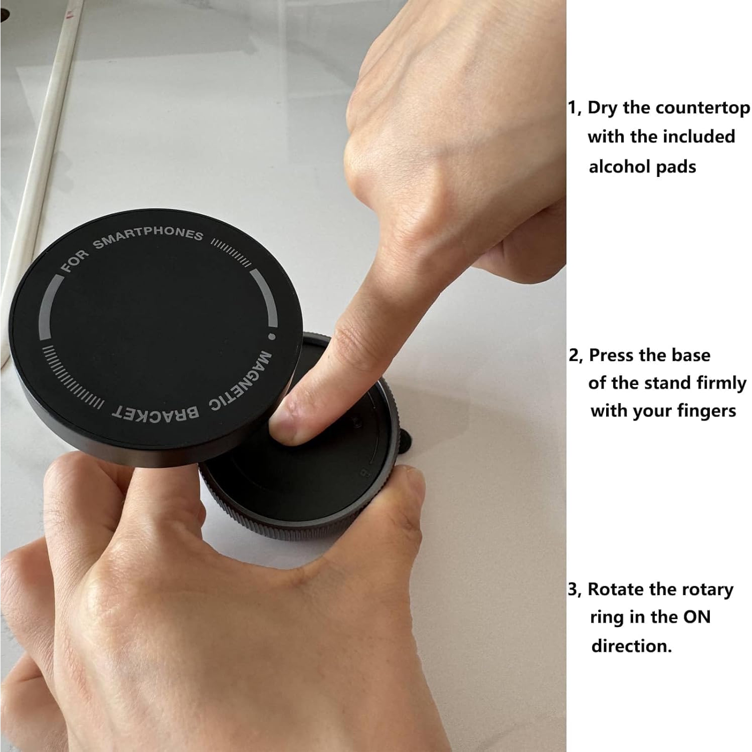 Magsafe Car Mount Phone Holder - Support Cellulaire Auto Magnetic Phone Stand Car, Strong Suction Cup Adjustable Stand for iPhone and All