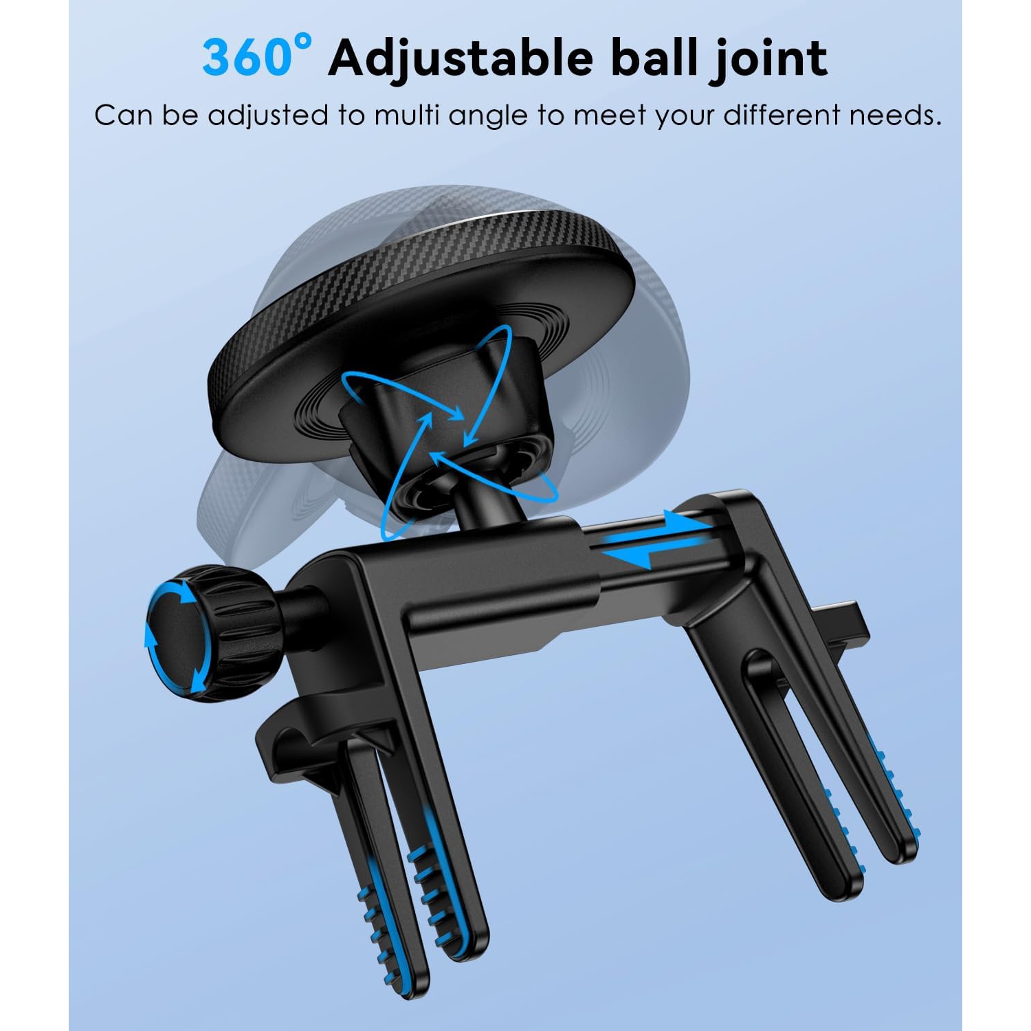 A Compatible with Magsafe Car Mount for Mercedes Benz A/B/C/E/G/GLA/GLK/Mini Cooper Round Air Vent, Strong Magnetic Phone Holder for iPhone 16 15 14